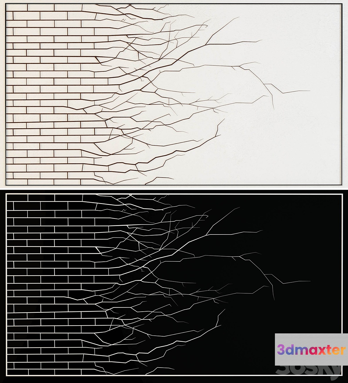 Pano decorative wall 3D Max