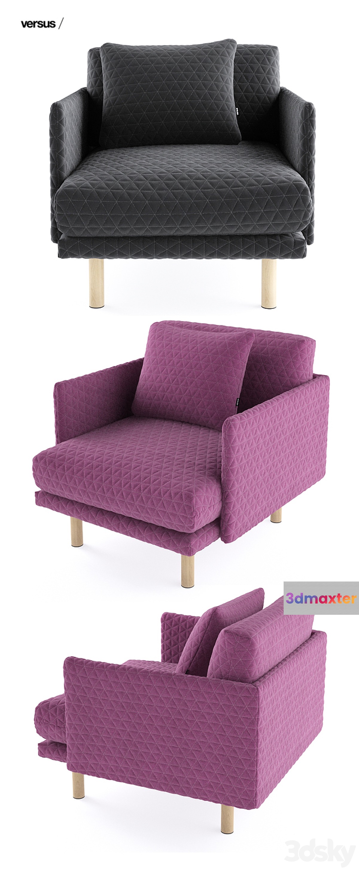 Versus Emo chair 3D Max