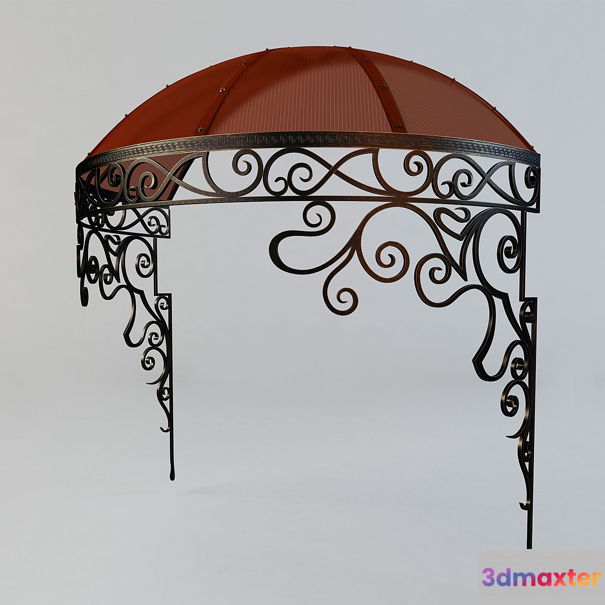 Forged round visor 3D Max