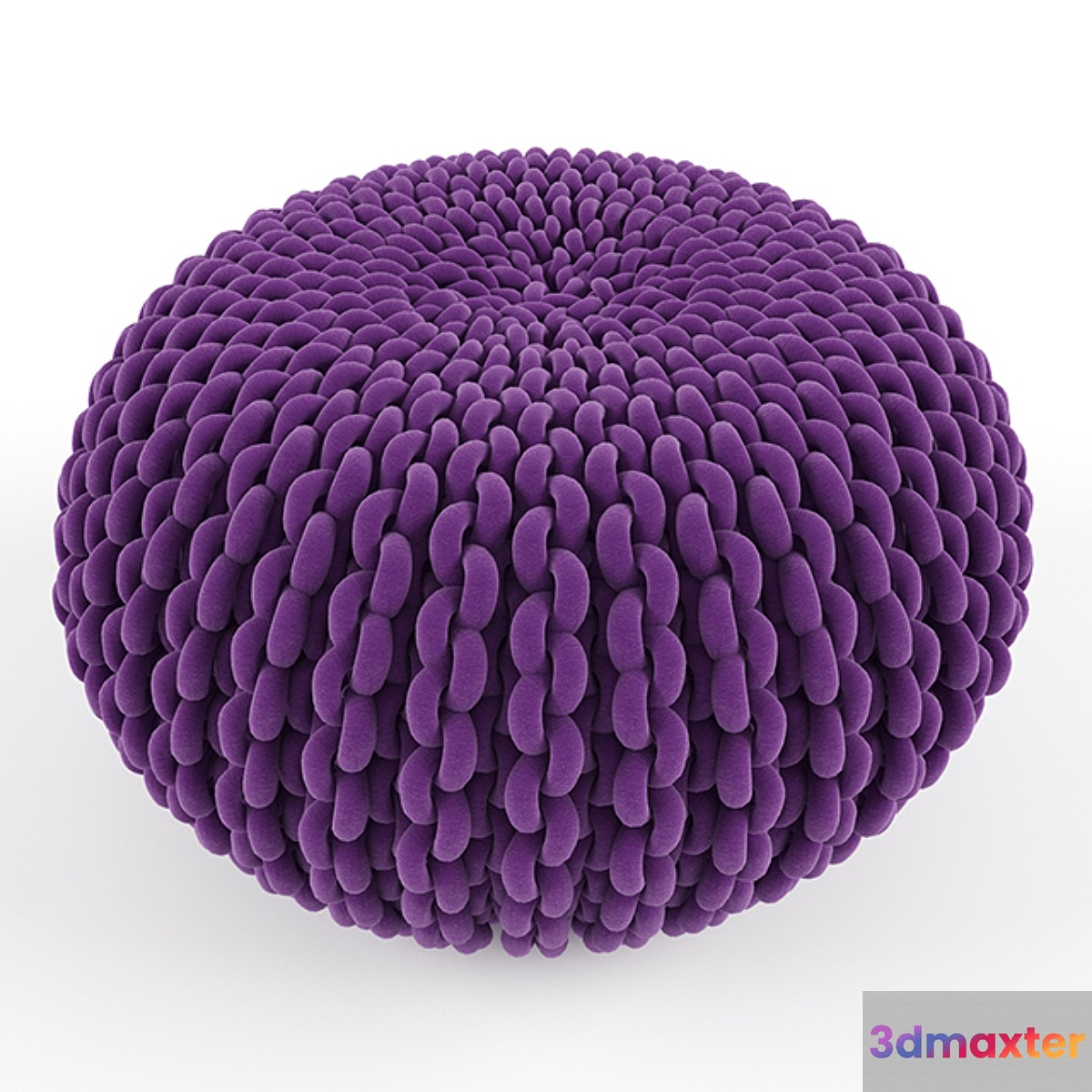 Oasis Knitted Pouf 3D Max