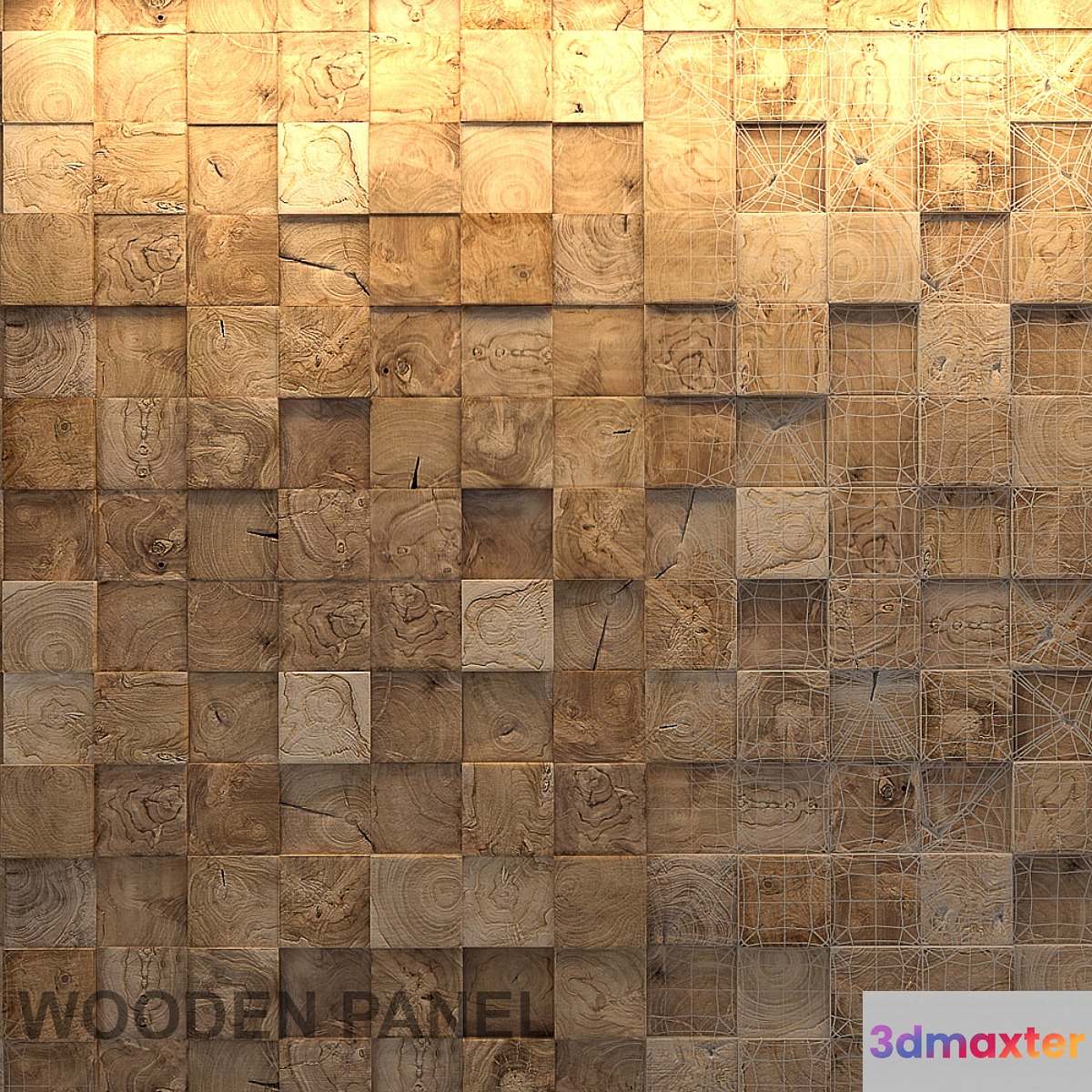 Wooden 3d panel 5