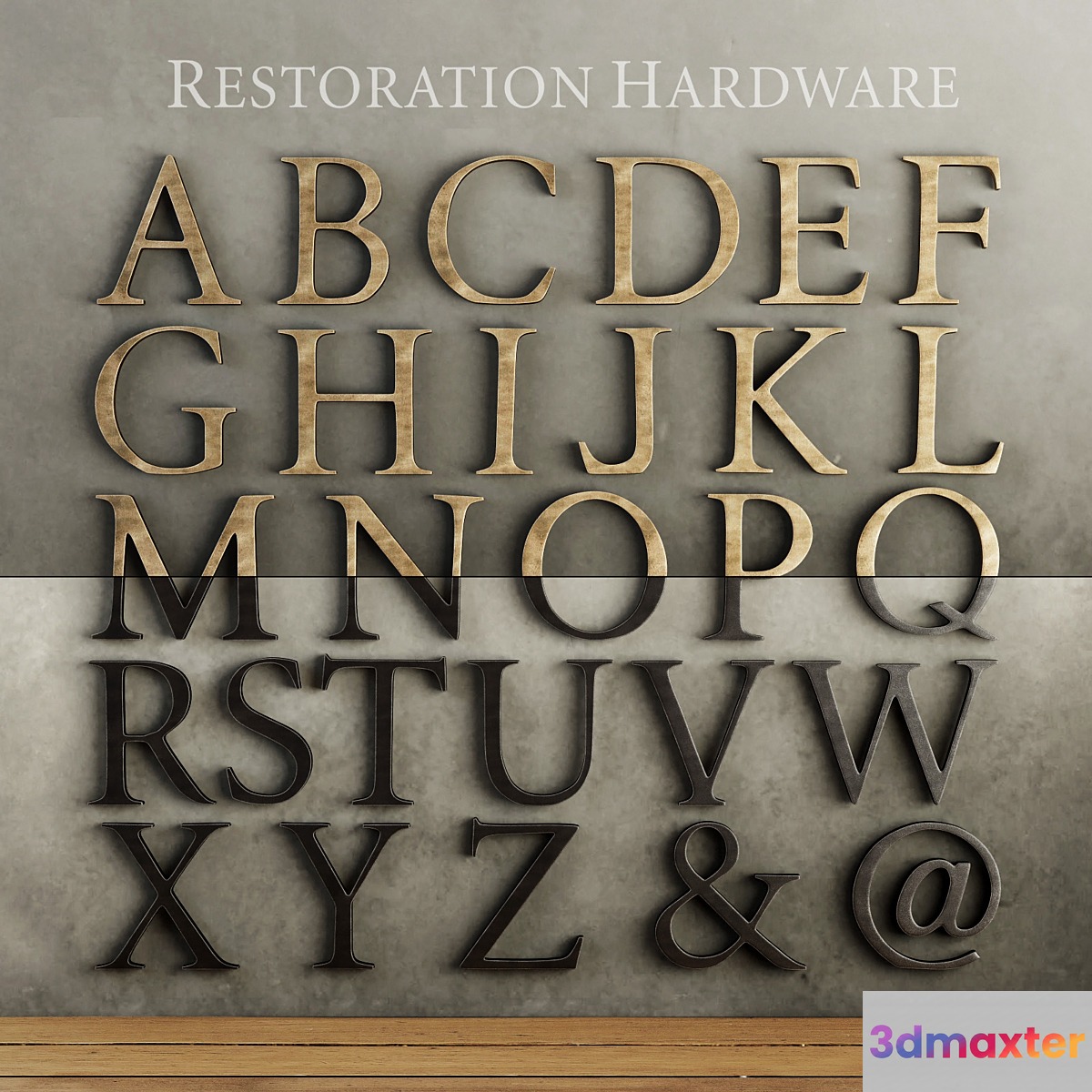RH _ CAST METAL LETTER OBJECTS
