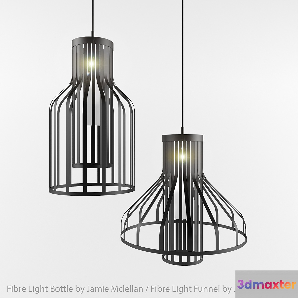 Fibre light bottle funnel by Jamie Mclellan