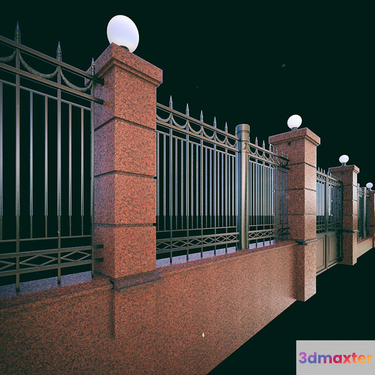 Fence administration - No.2 3D Max