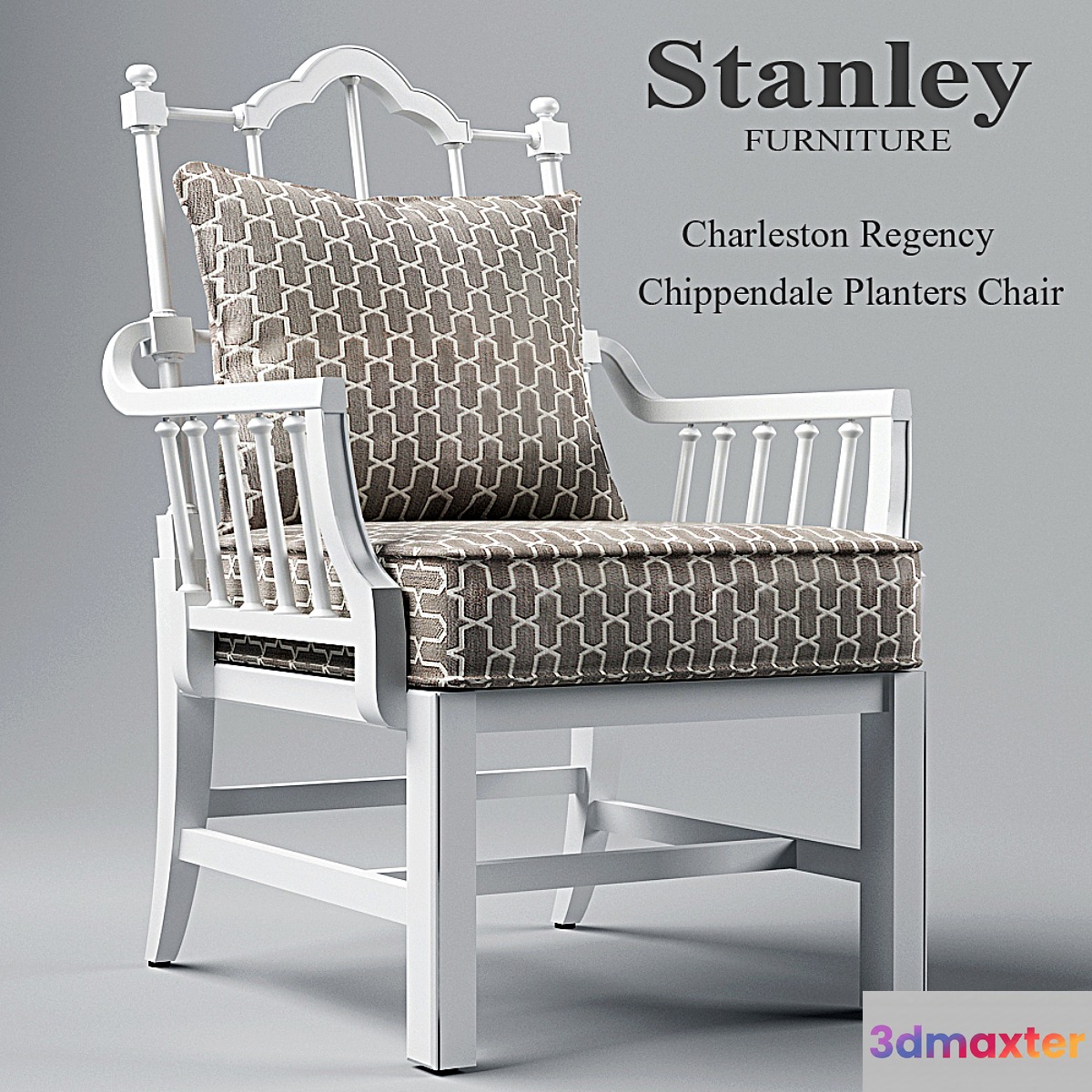Charleston Regency Chippendale Planter's Chair