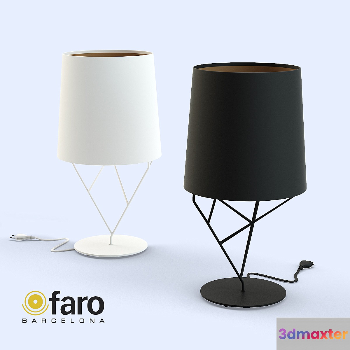 FARO _ TREE table lamp Black & White