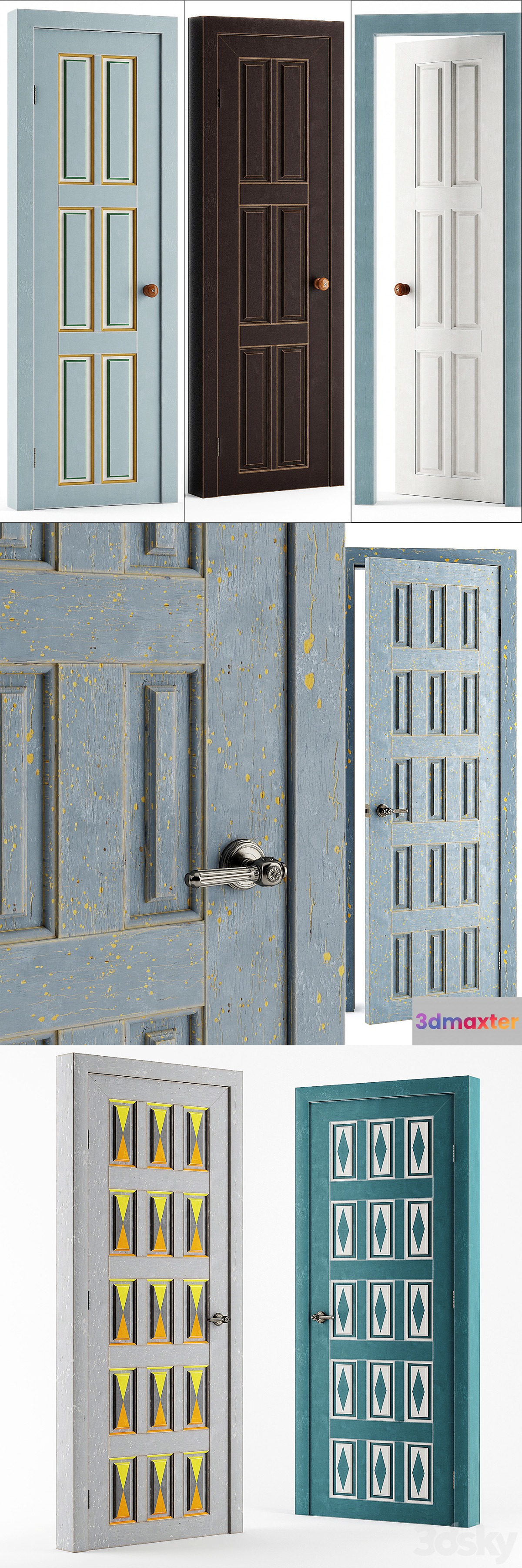 Restaurant Chocolate Door Set _ Set doors Chocolate