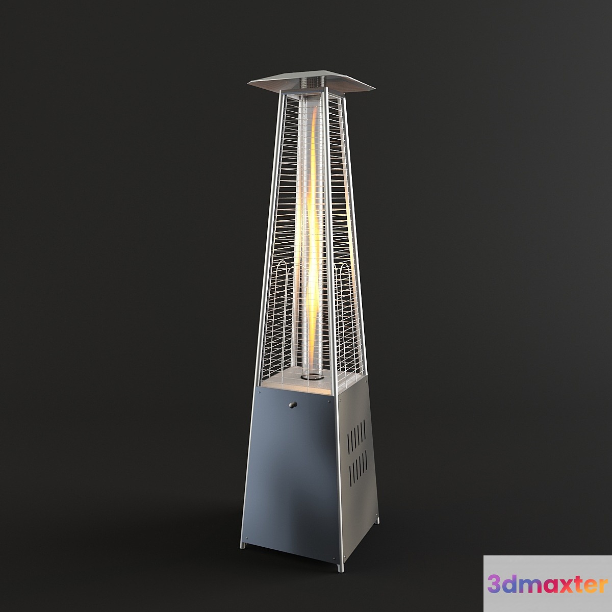 Pyramid Flame Heater 3D Max