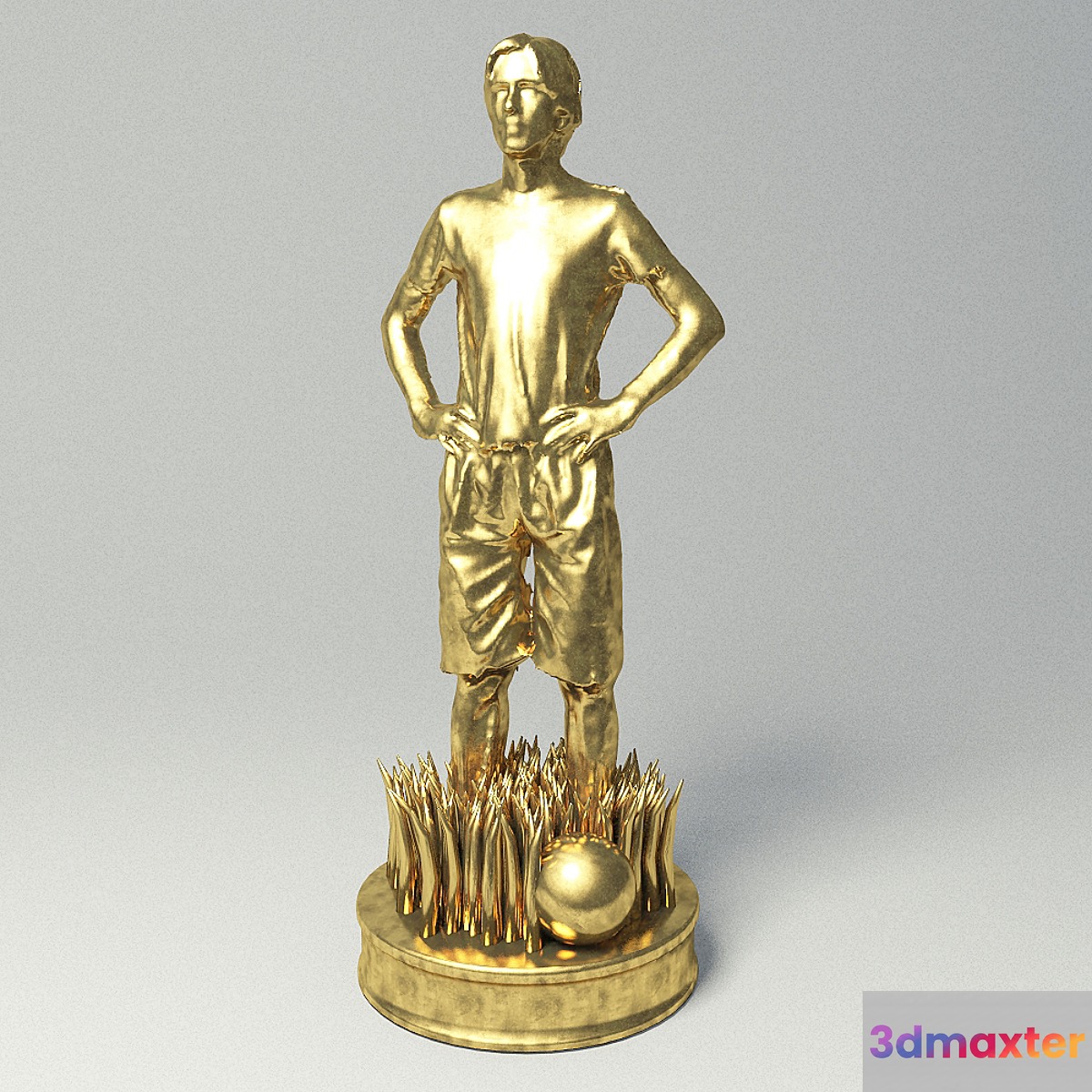 figurine football 3D Max