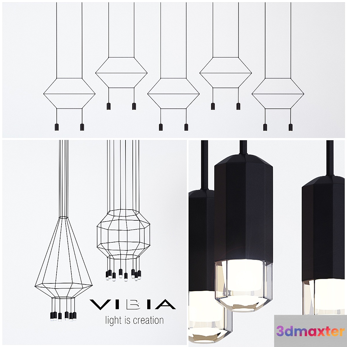 vibia collection wireflow 3D Max