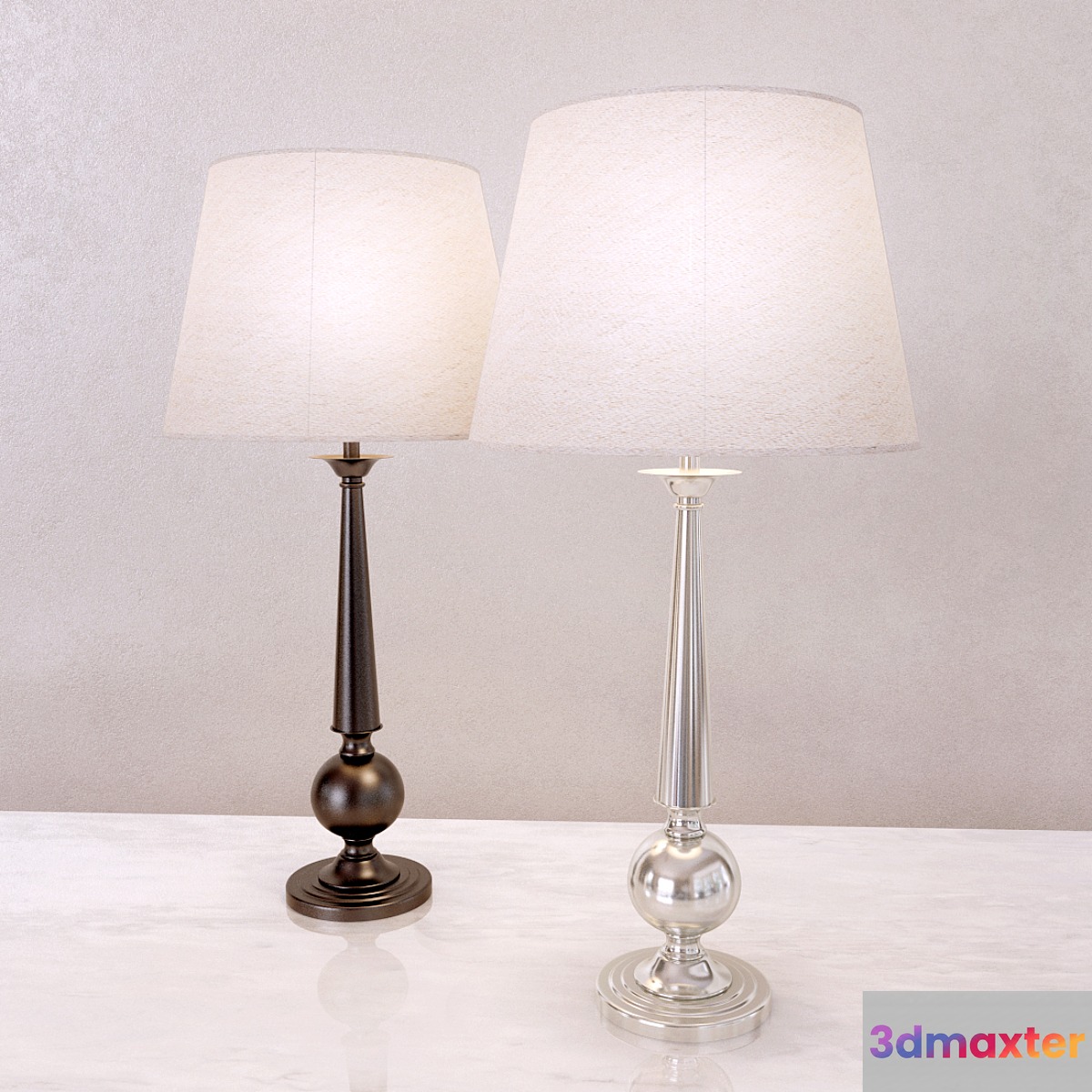 GILLIAN CANDLESTICK BEDSIDE LAMP