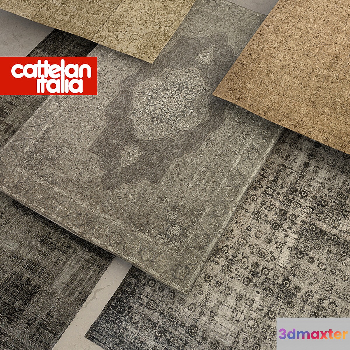Cattelan rugs 3D Max