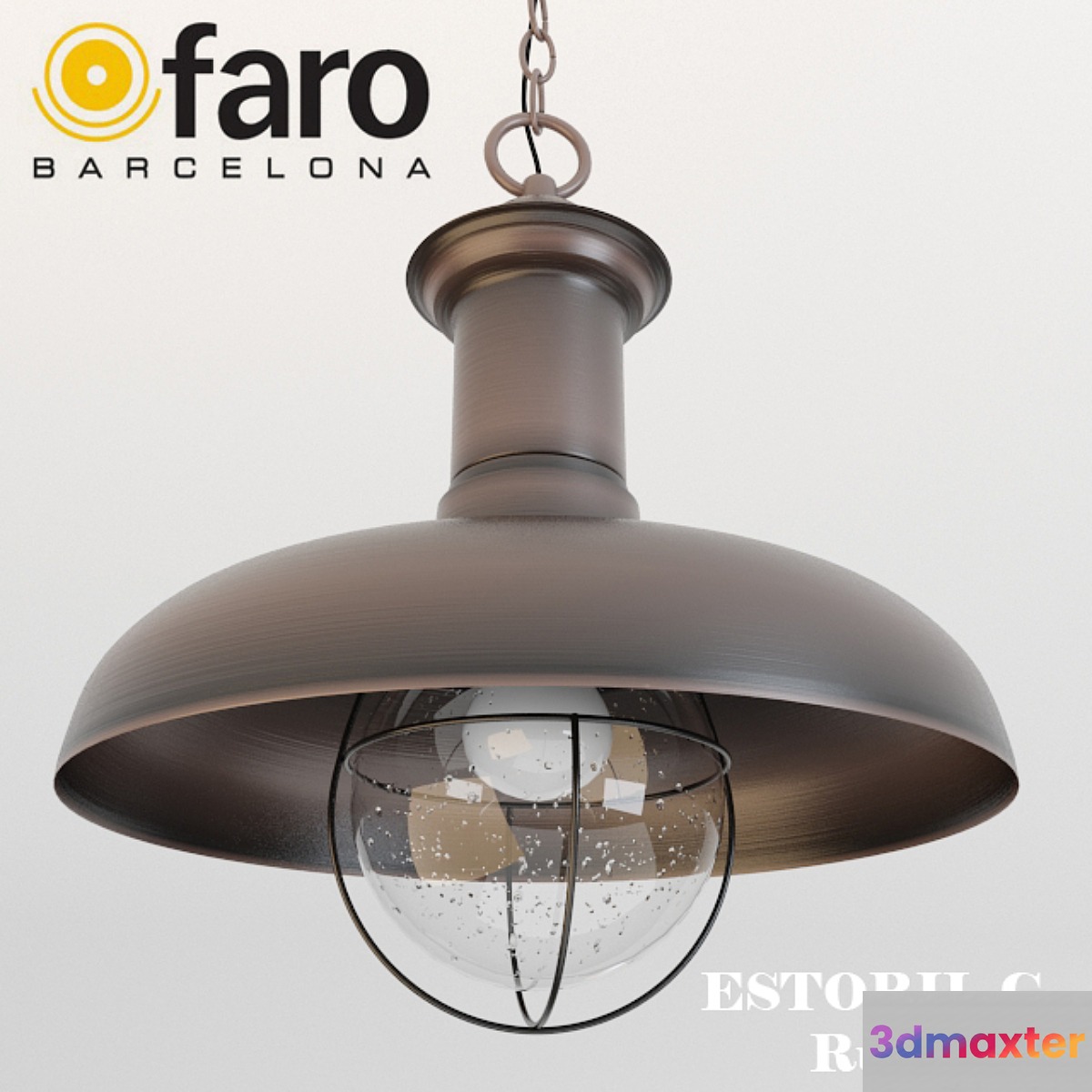 Faro ESTORIL-G Rust pendant lamp