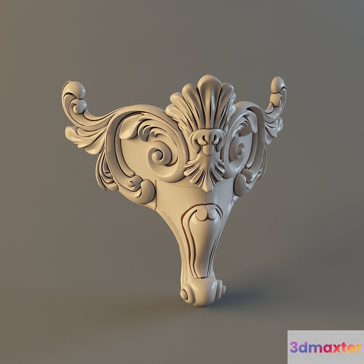 Carved legs for a bed 3D Max