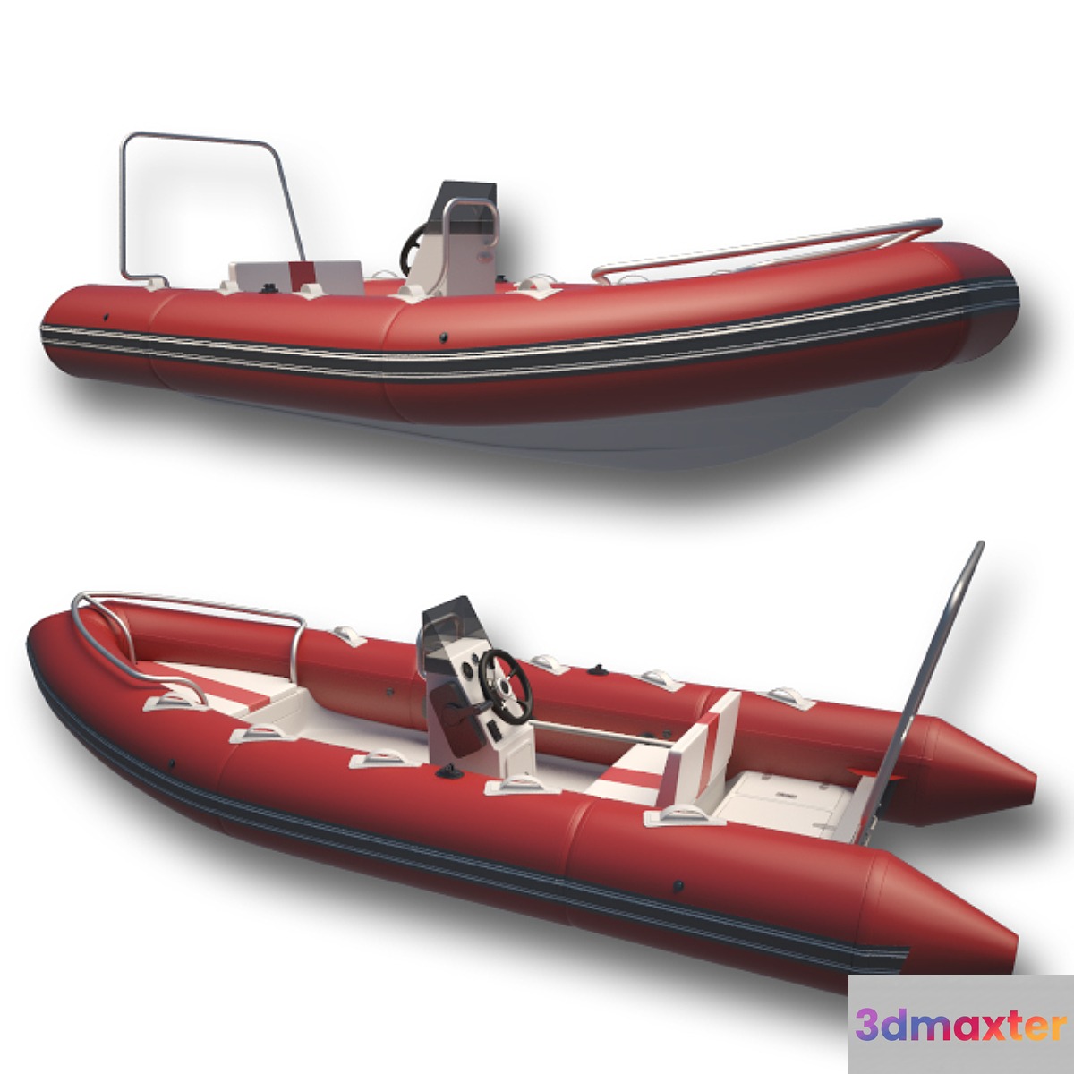 Inflatable boat inflatable boat 3D Max