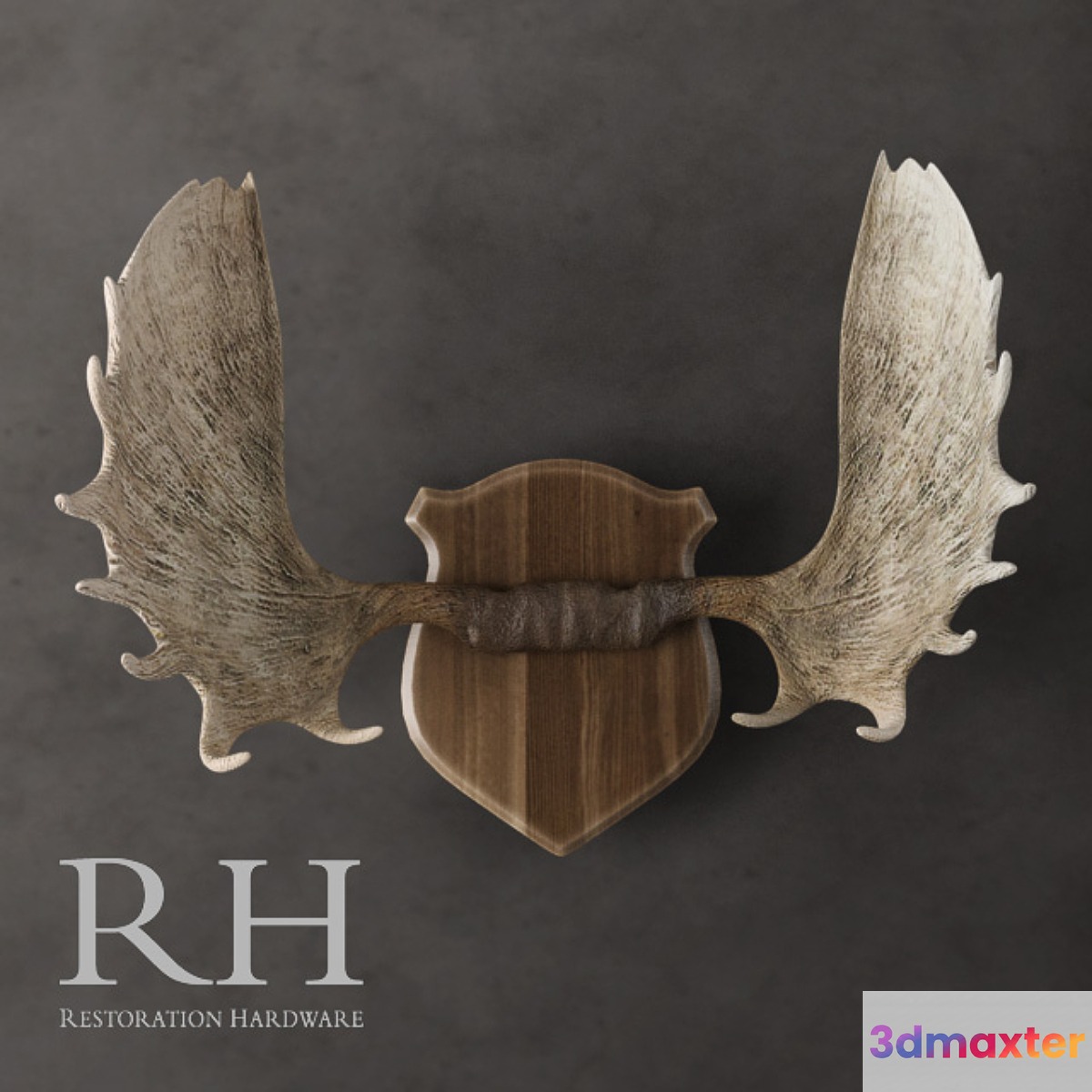 Restoration Hardware - Moose Antlers in Cast Resin