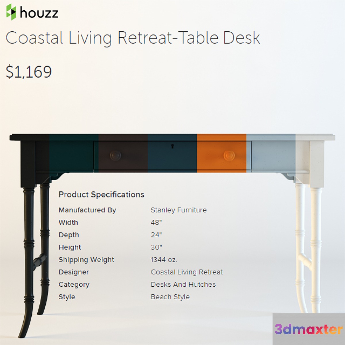 houzz _ Coastral Living-Retreat Table Desk