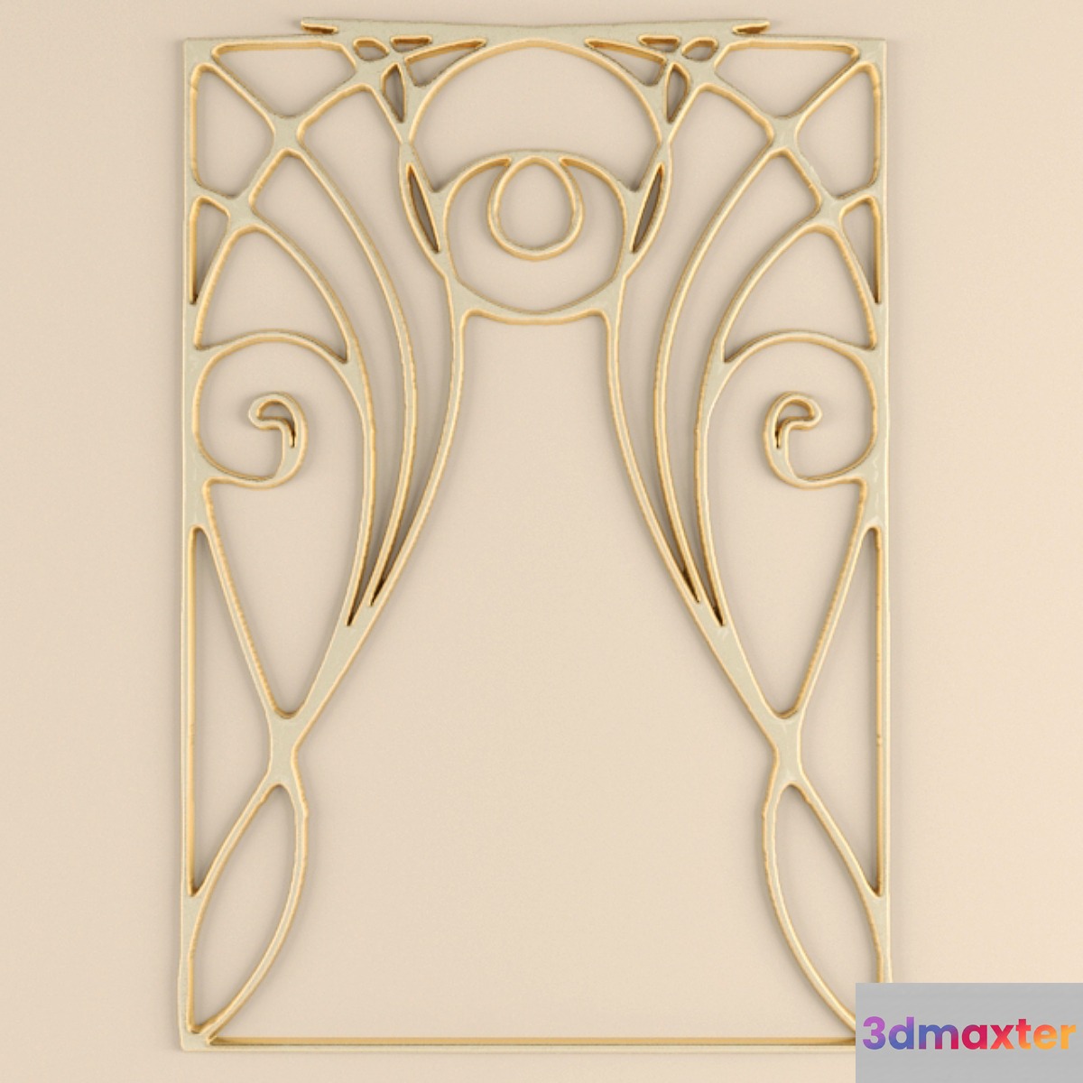 Stucco Art Nouveau 3D Max