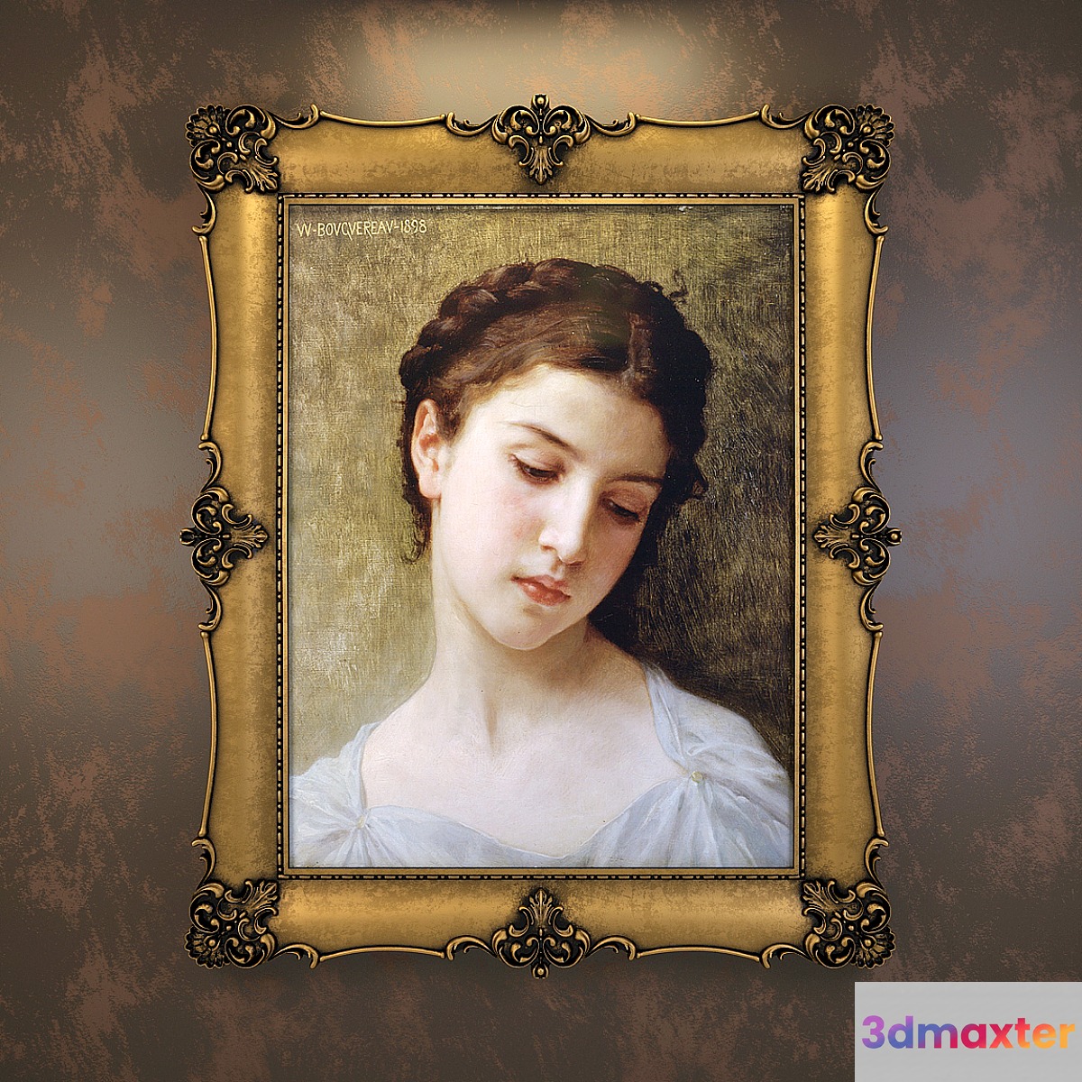 classical picture frame 3D Max