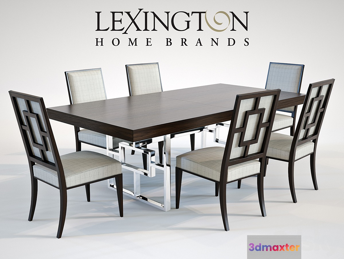 Lexington MONROE DINING TABLE & LEIGH SIDE CHAIR - No.2 3D Max