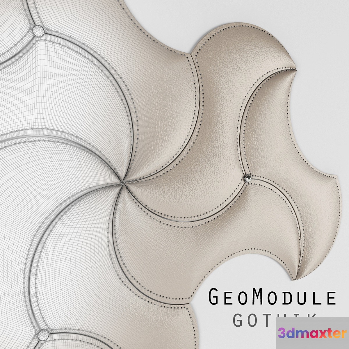 Decorative panels GeoModule Gothik 3D Max