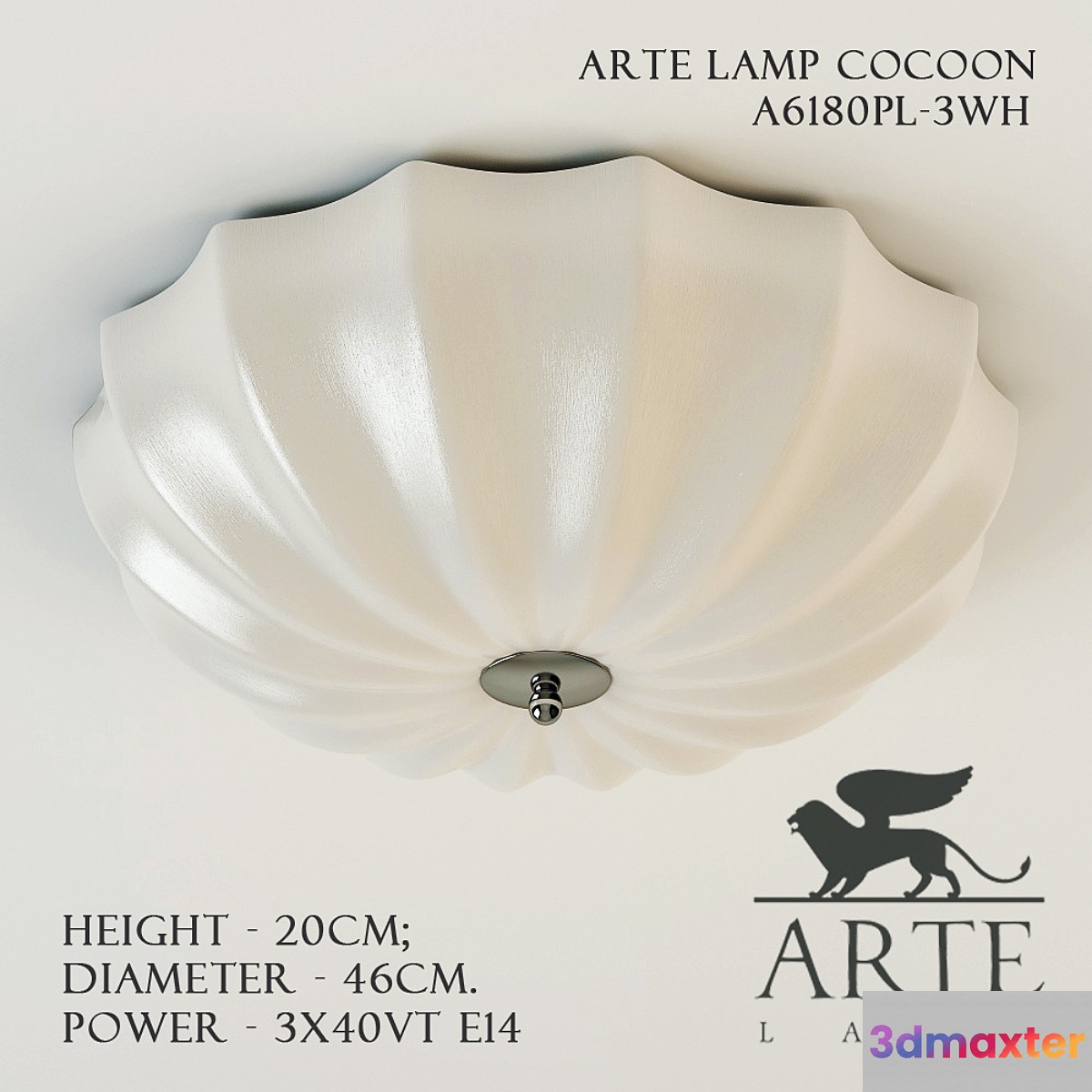 Ceiling light Arte Lamp A6180PL-3WH Cocoon