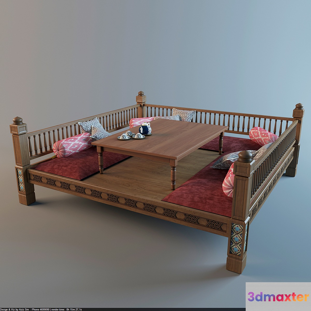 Uzbek deck chair