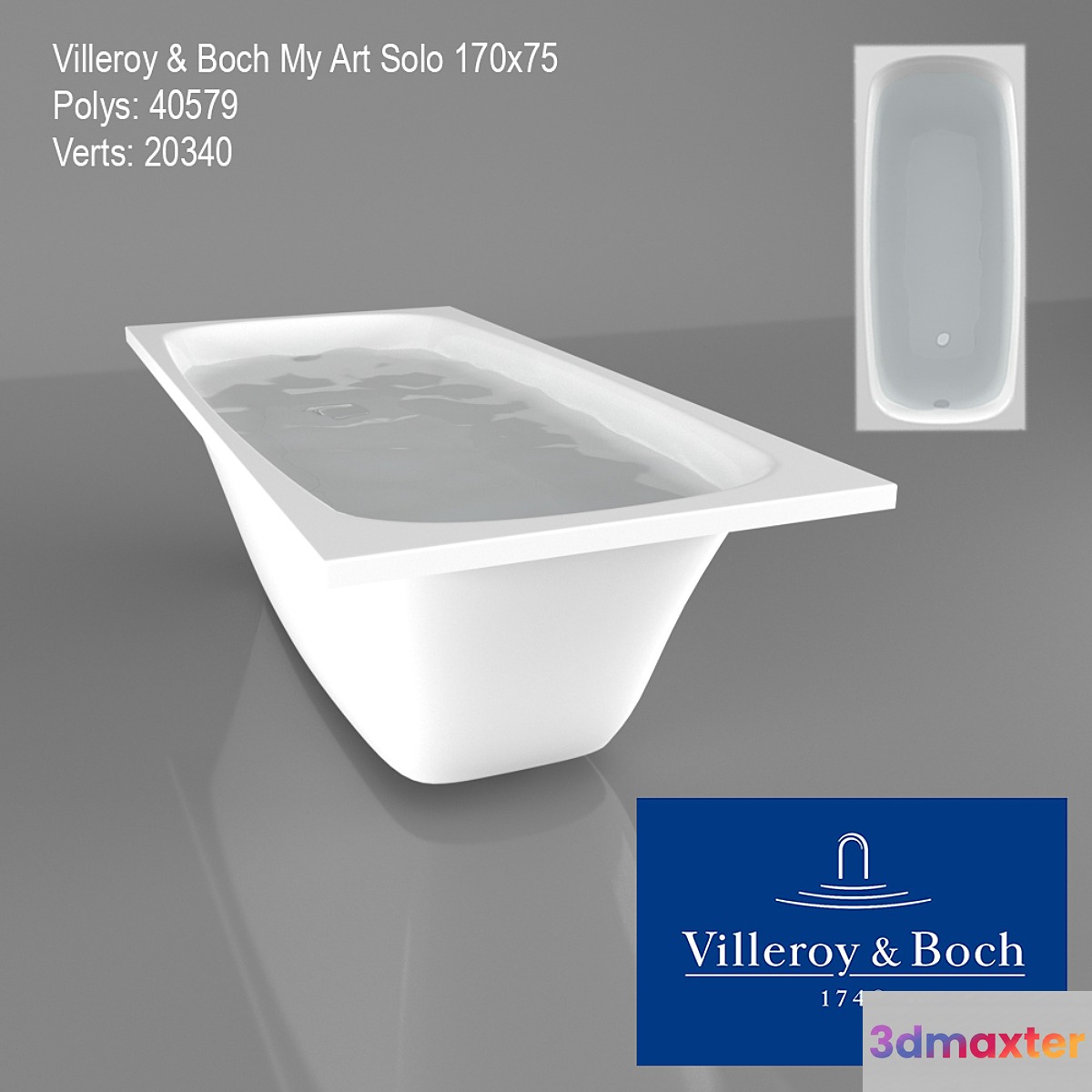 Villeroy & Boch My Art Solo 170x75 3D Max