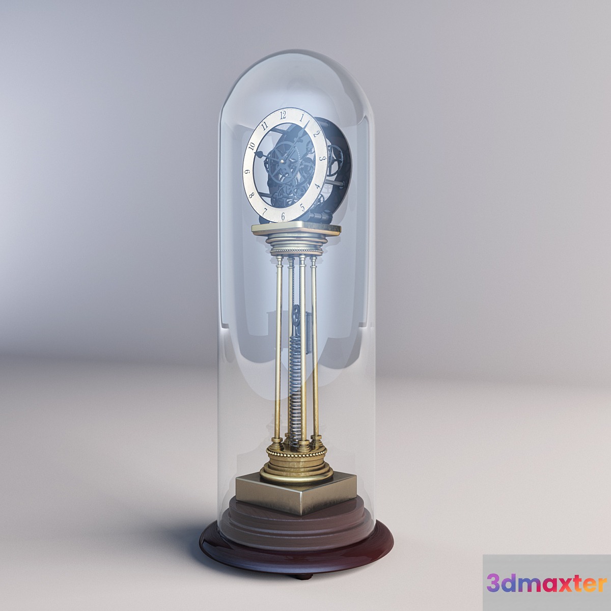 19th C. French Column Spring 3D Max