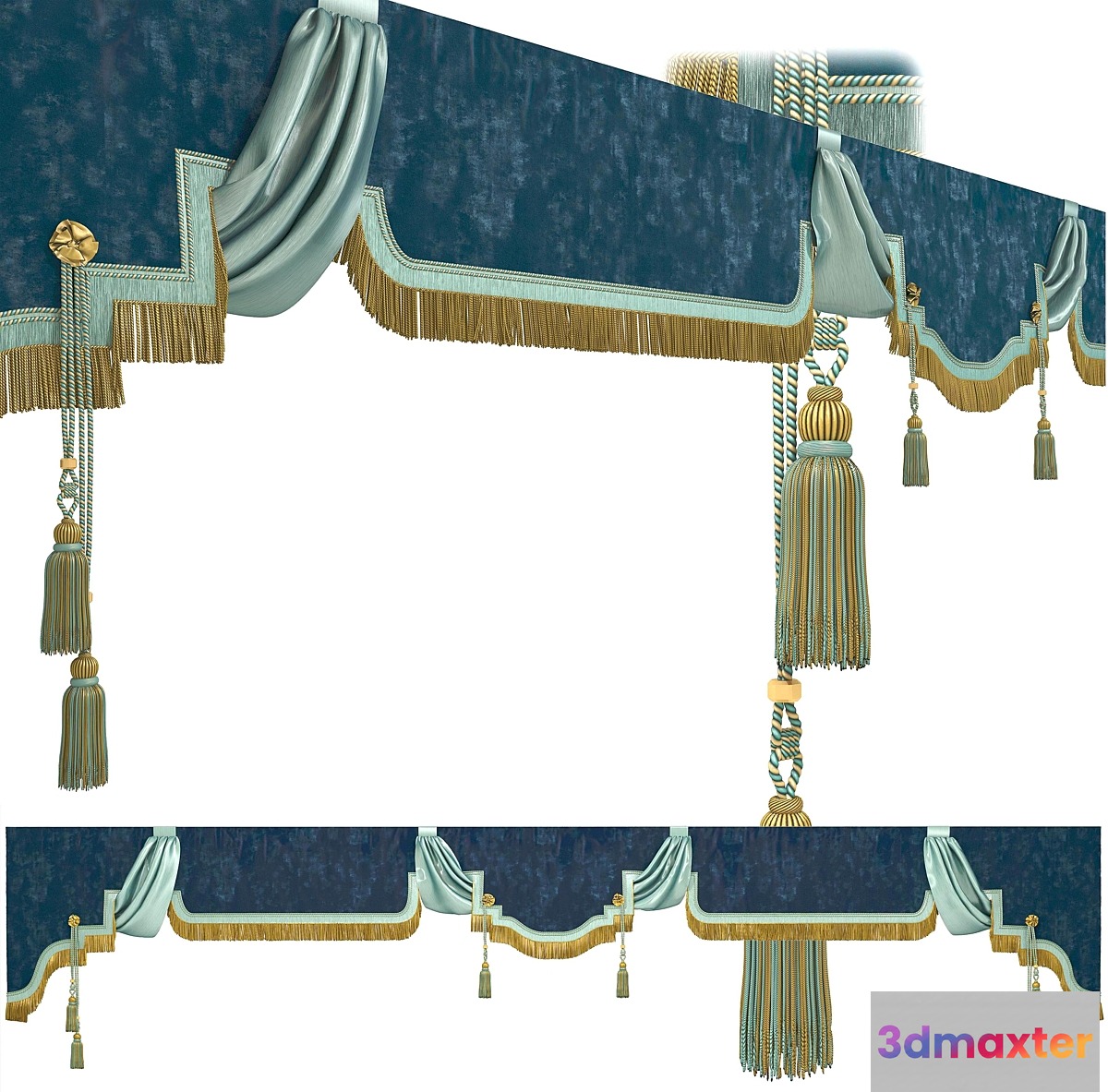 Pelmet with tassels - No.2 3D Max