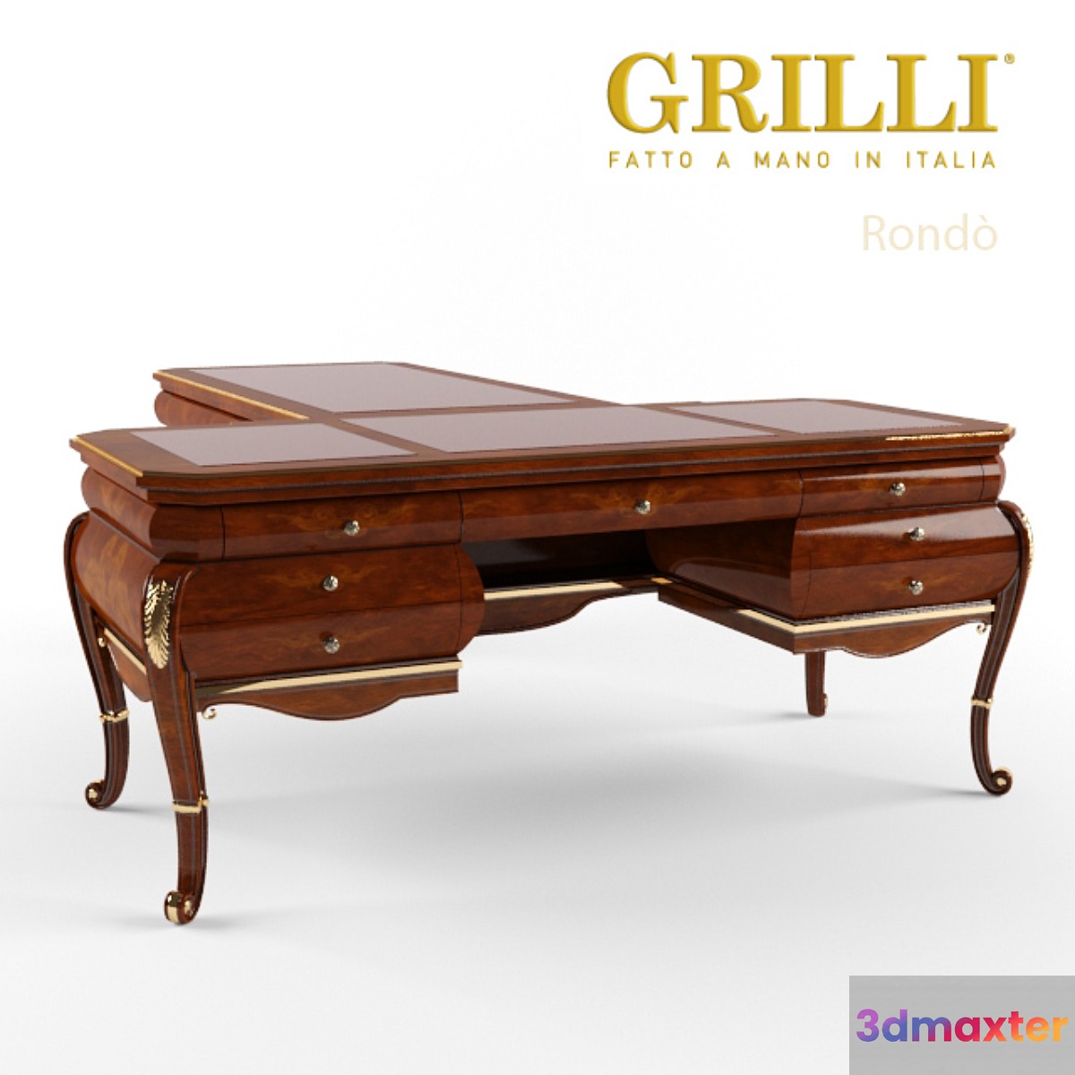 Desk Grilli Rondo 3D Max
