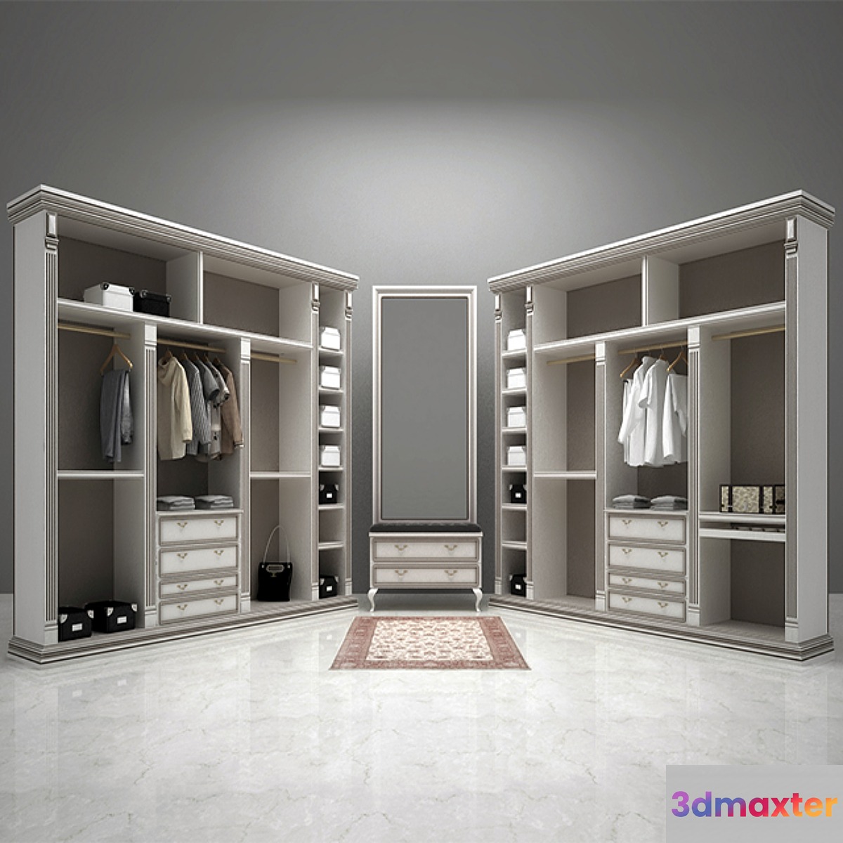 PRO dressing room 3D Max