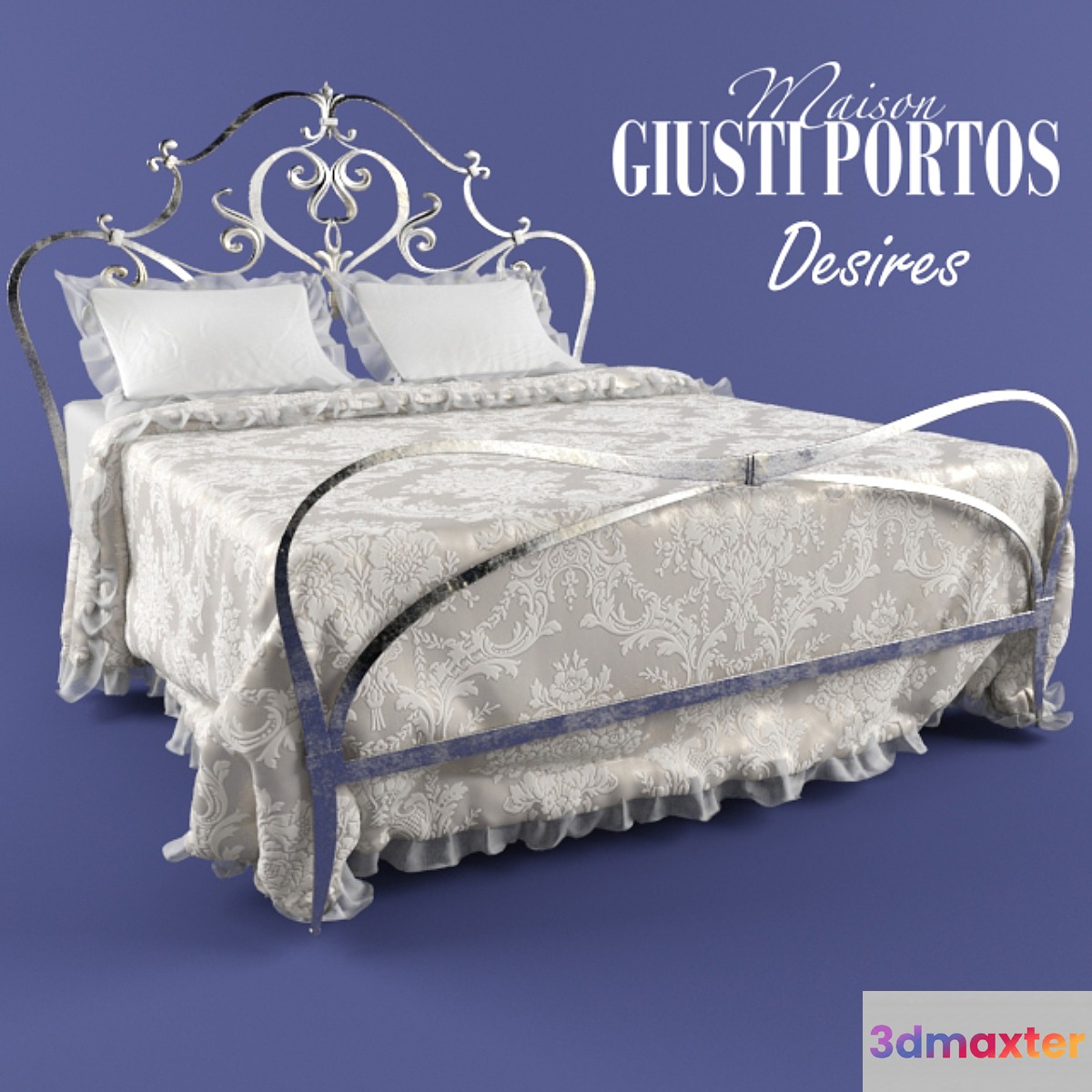 Wrought iron bed Giusti Portos Desires