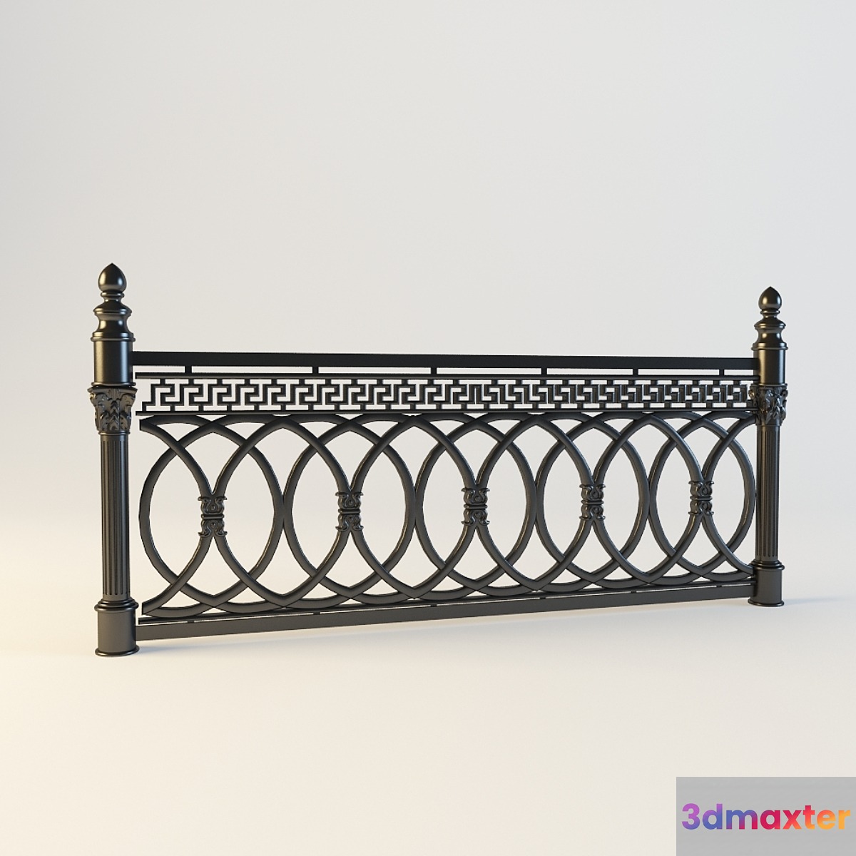 Fencing street 3D Max