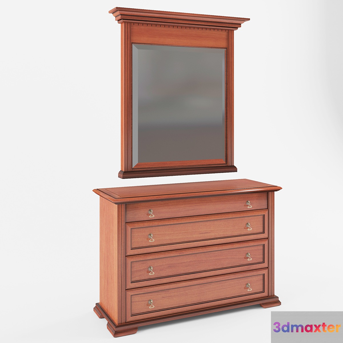 Dresser and mirror 3D Max