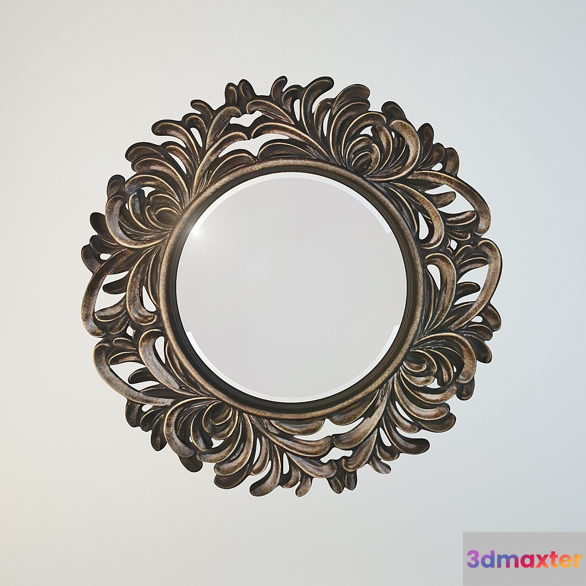 Mirror in carved frame
