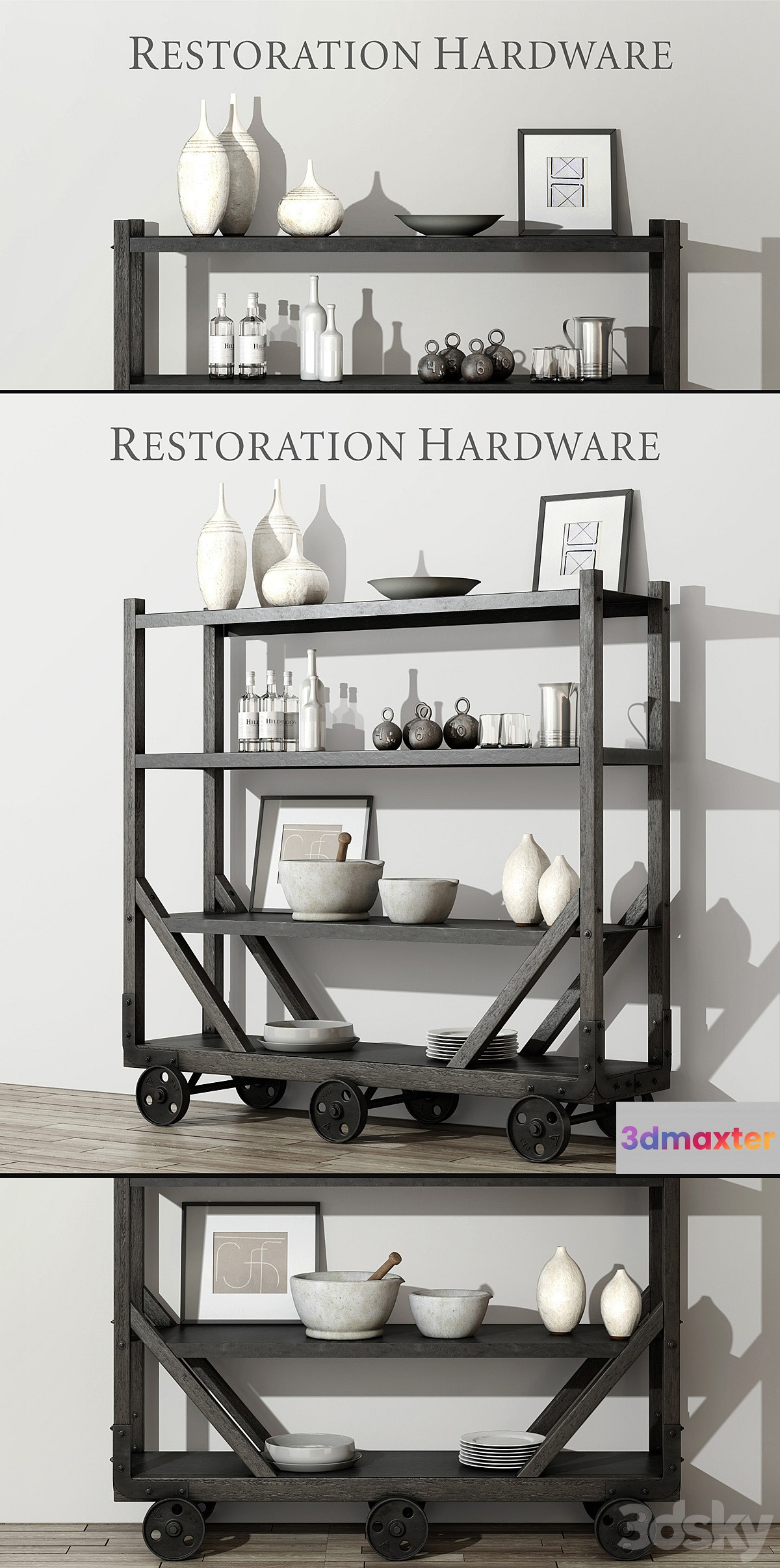RH _ DECORATIVE SET # 1 3D Max