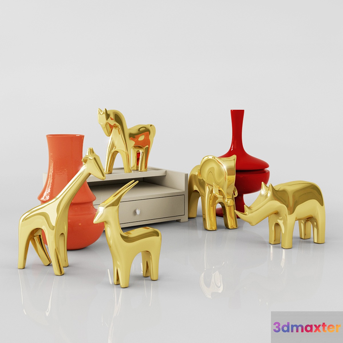 Set decoration GLOBAL VIEWS 3D Max