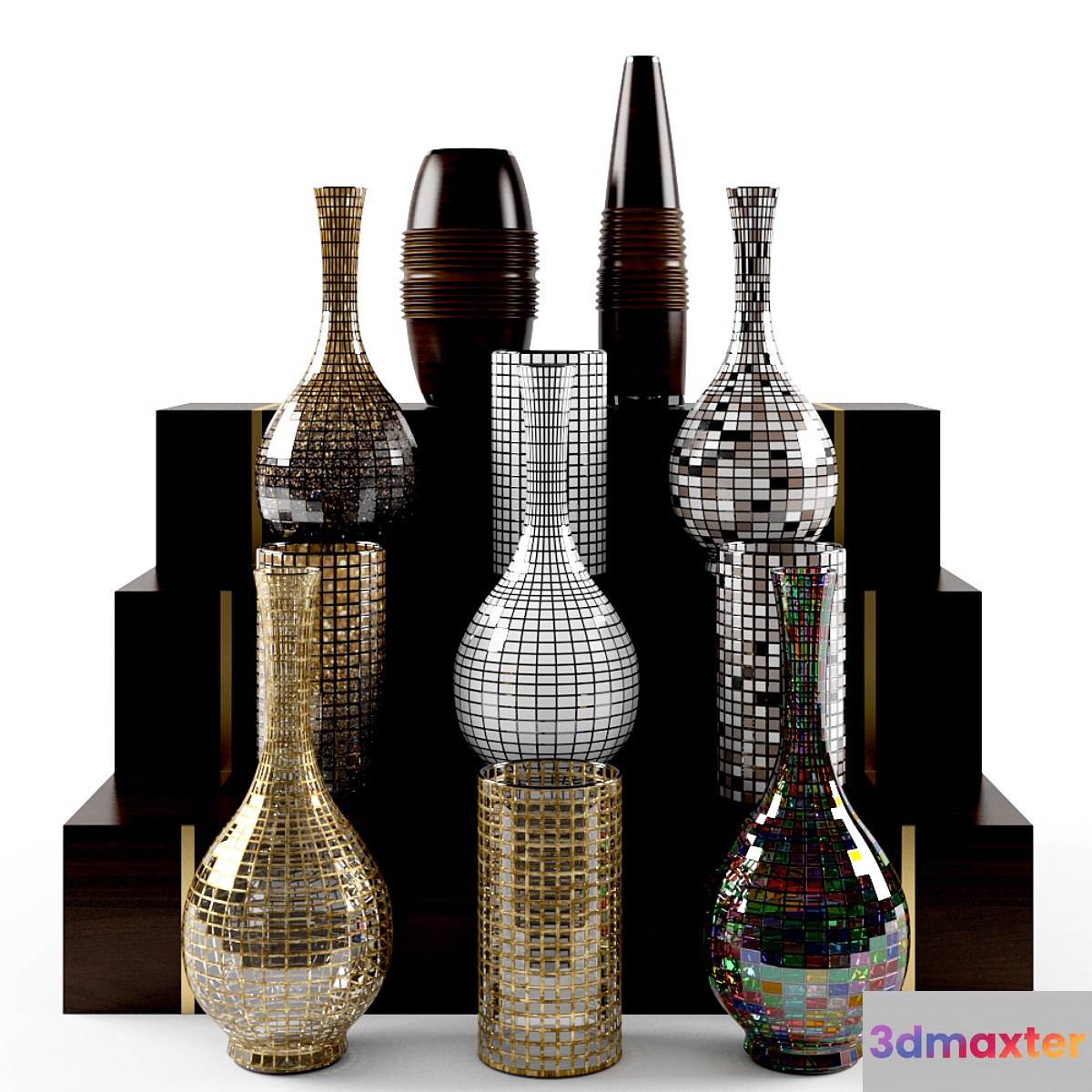 026 CHECKER VASE