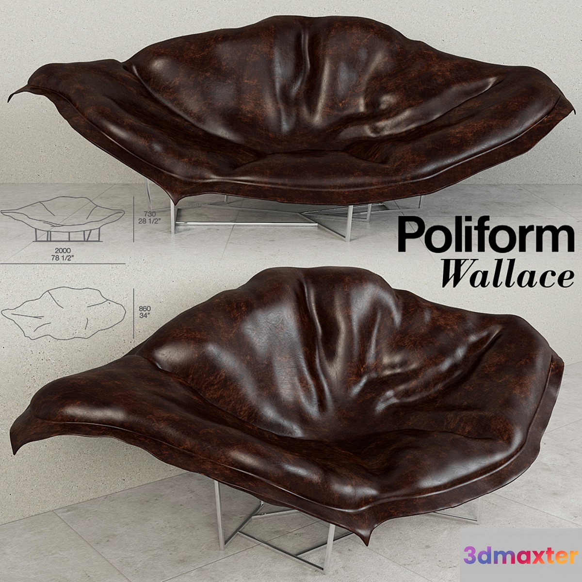 Poliform Wallace 3D Max