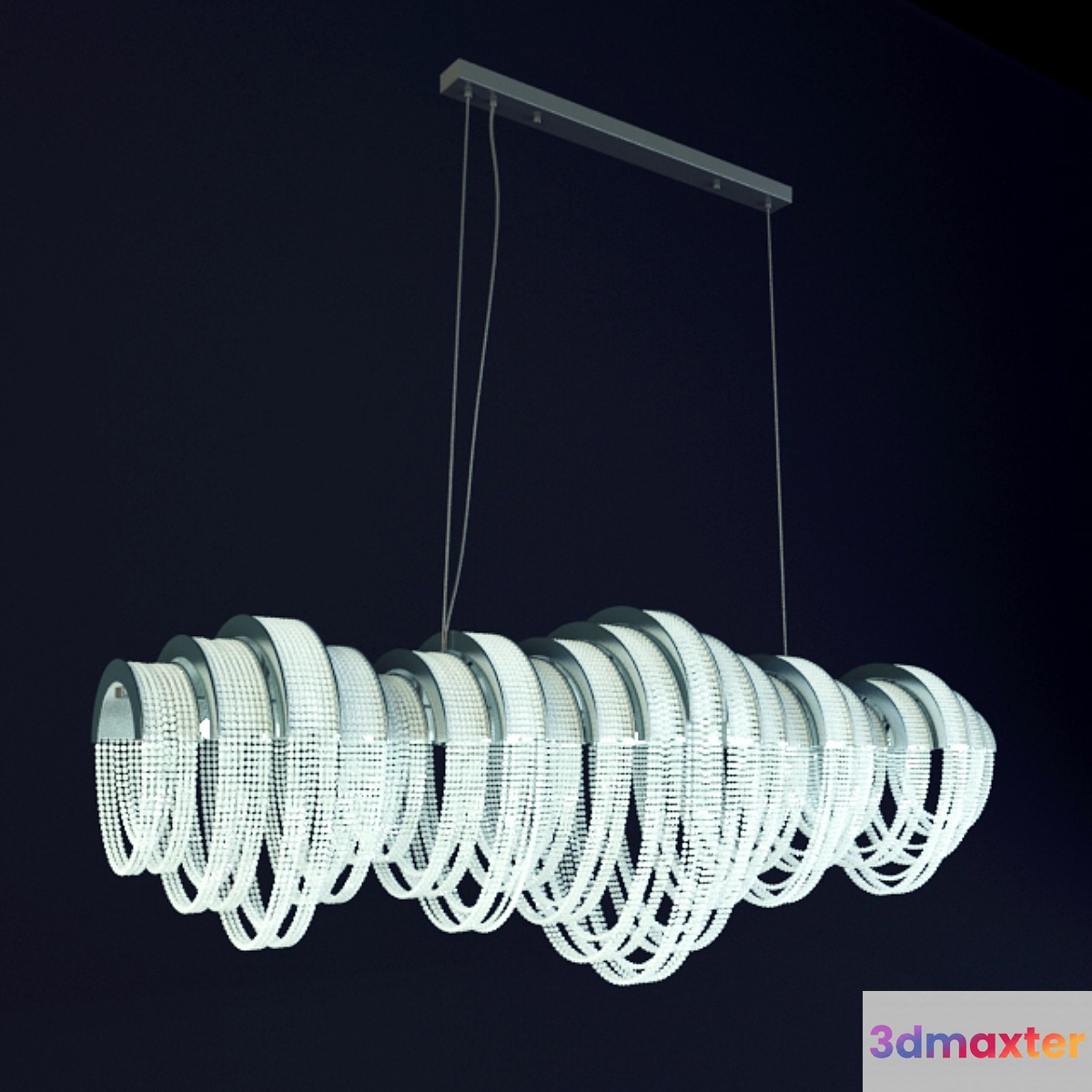 Suspension Crystal Lux CITY LIGHTS SP7 3D Max