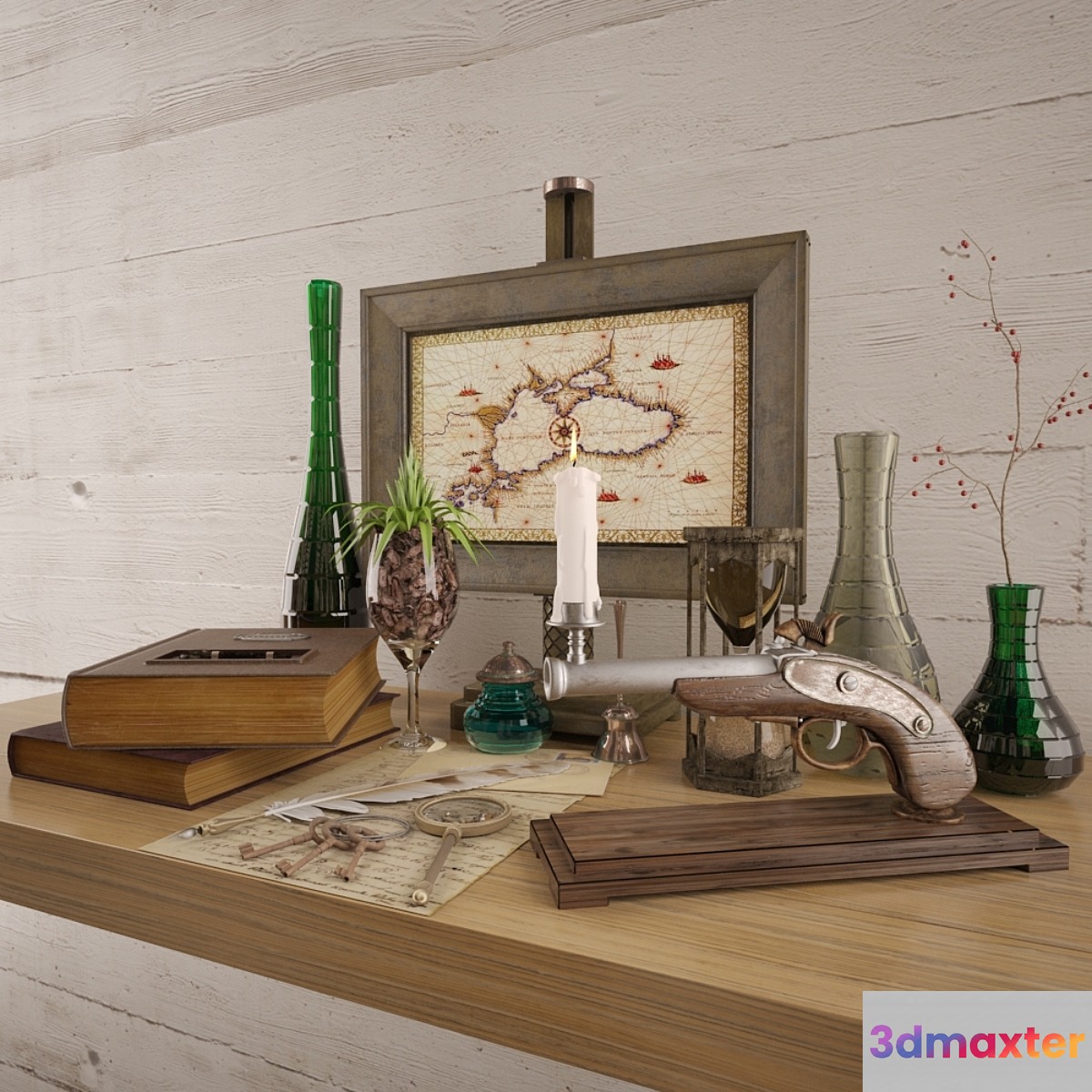 Decorative set - No.8 3D Max