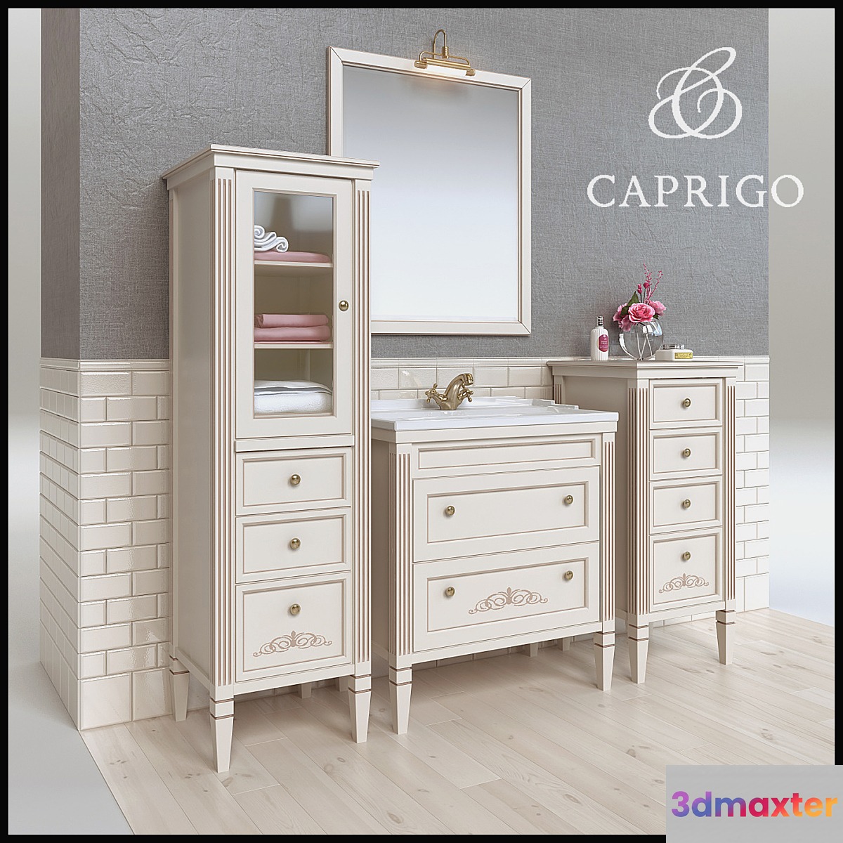 Bathroom Furniture ALBION CAPRIGO 3D Max