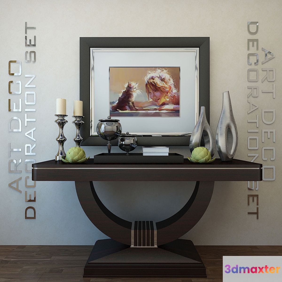 Art decor decorative set №3 3D Max
