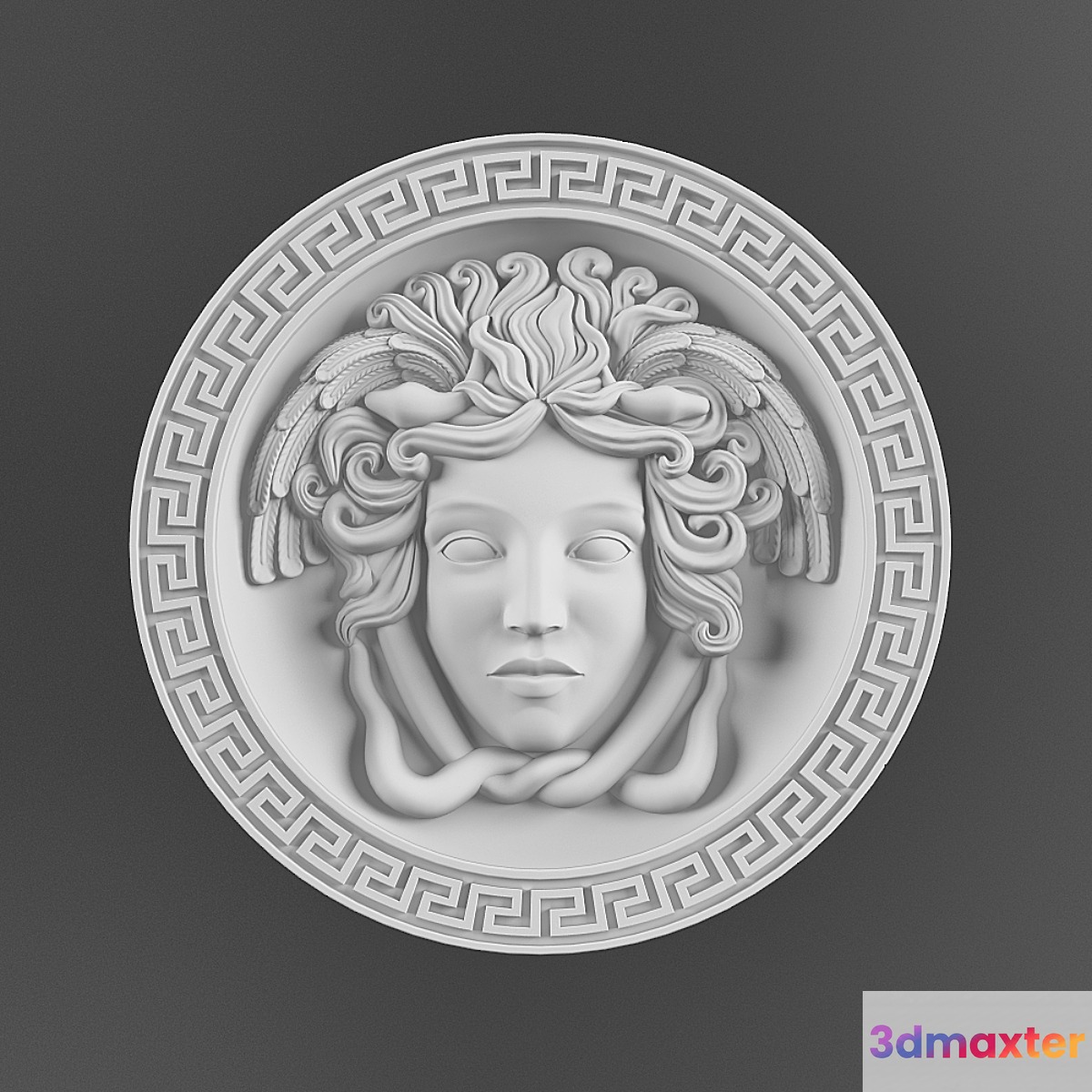 Greek bas-relief 3D Max