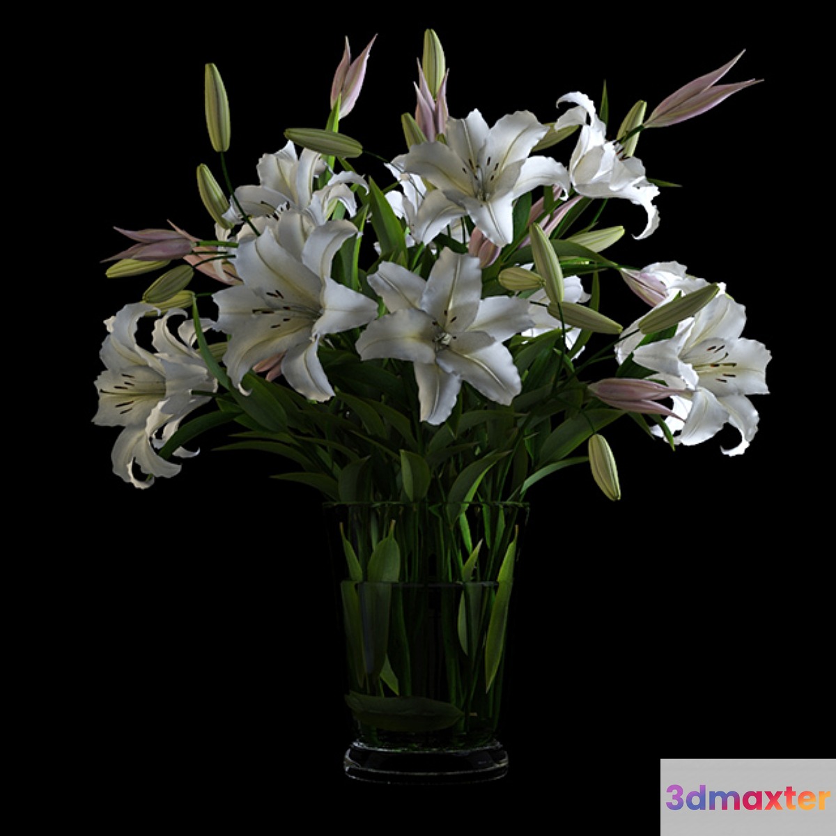 Lilies in a Vase - No.3