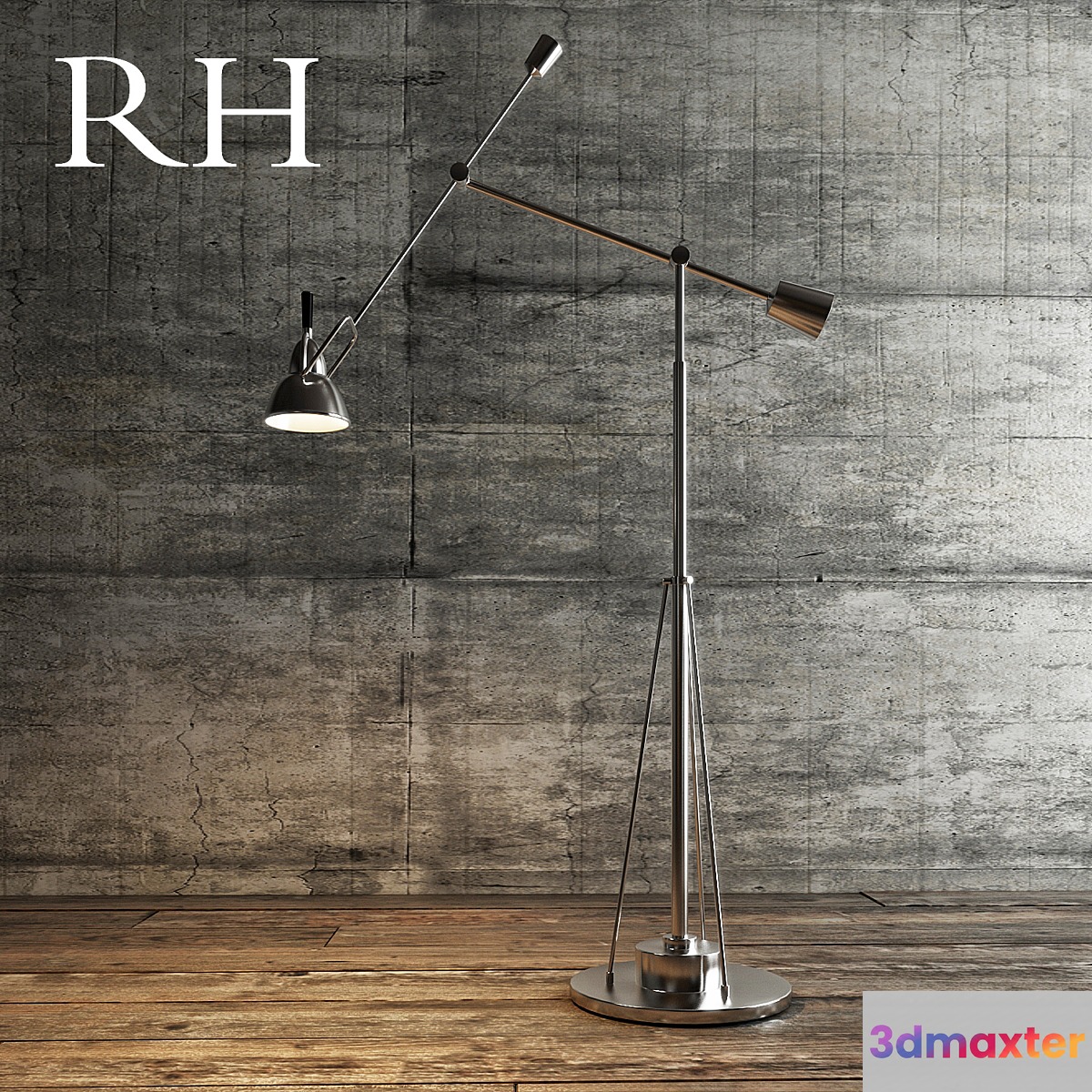 Floor_lamp_RH_Metal_Silver