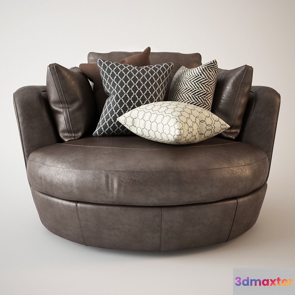 Snuggle Swivel Chair Leather