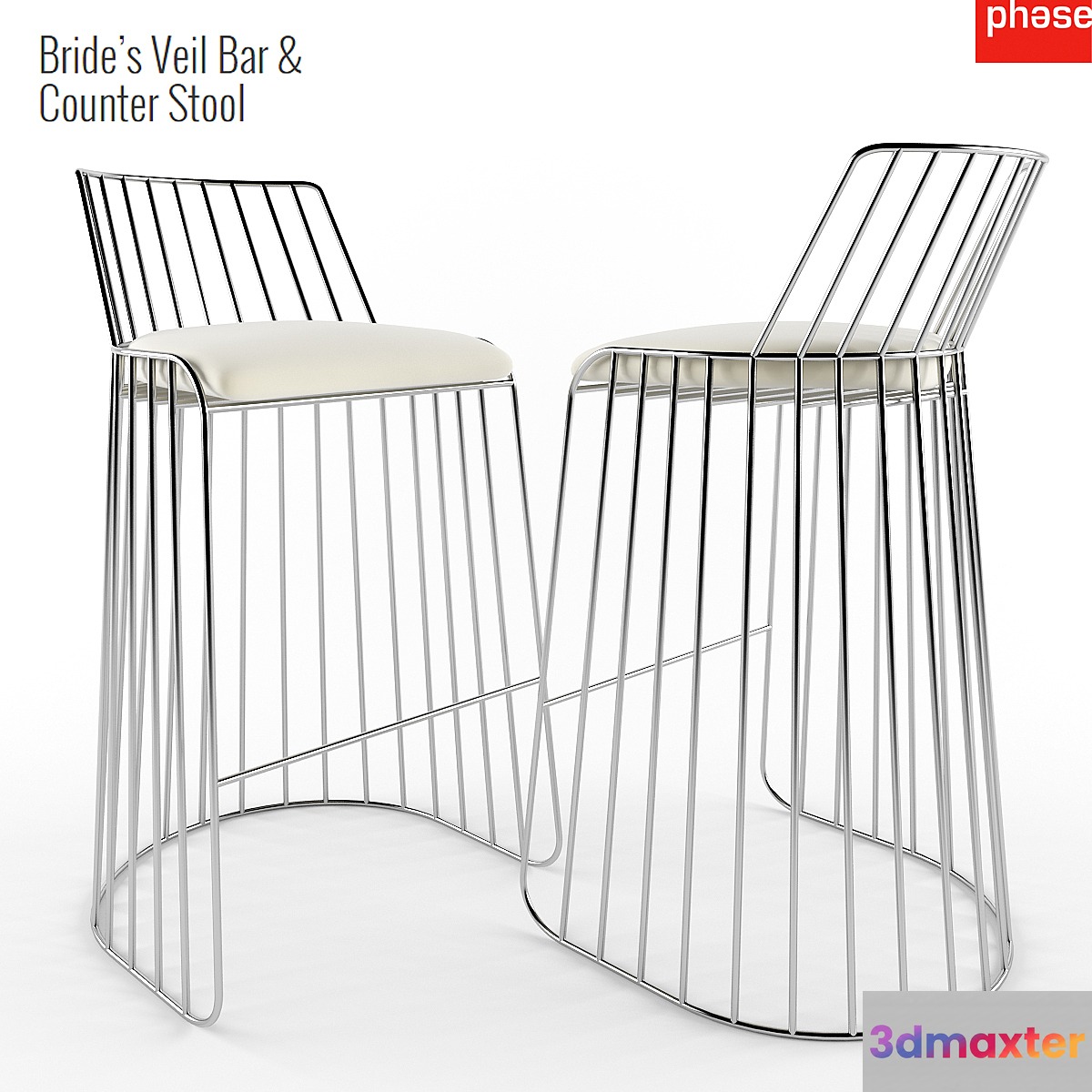 Bride's Veil Bar & Counter Stool - No.2