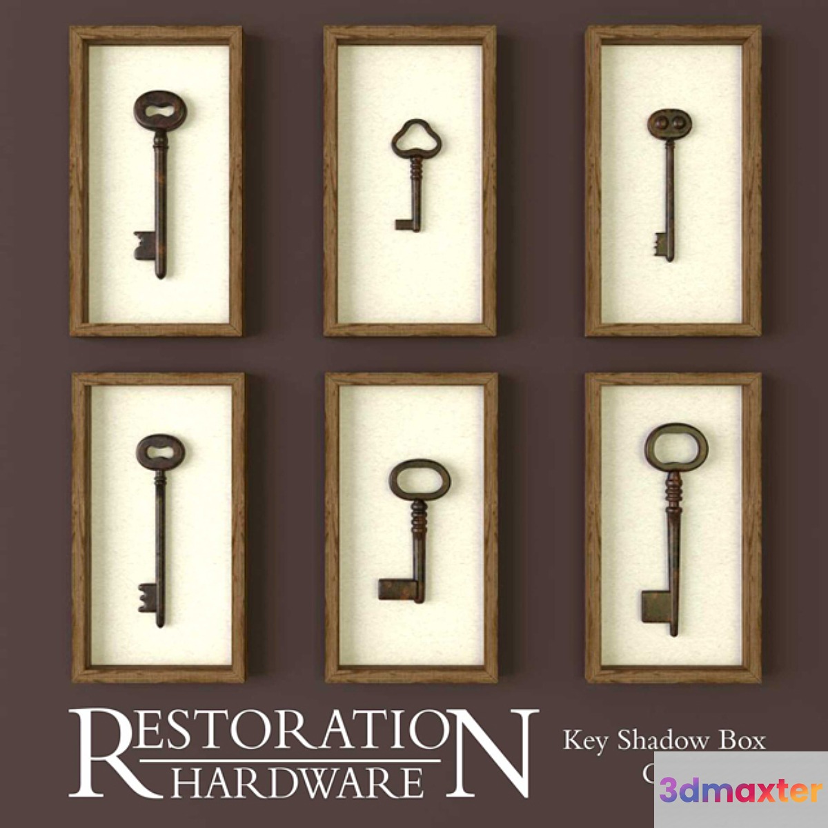 Restoration Hardware Key Shadow Box Collection